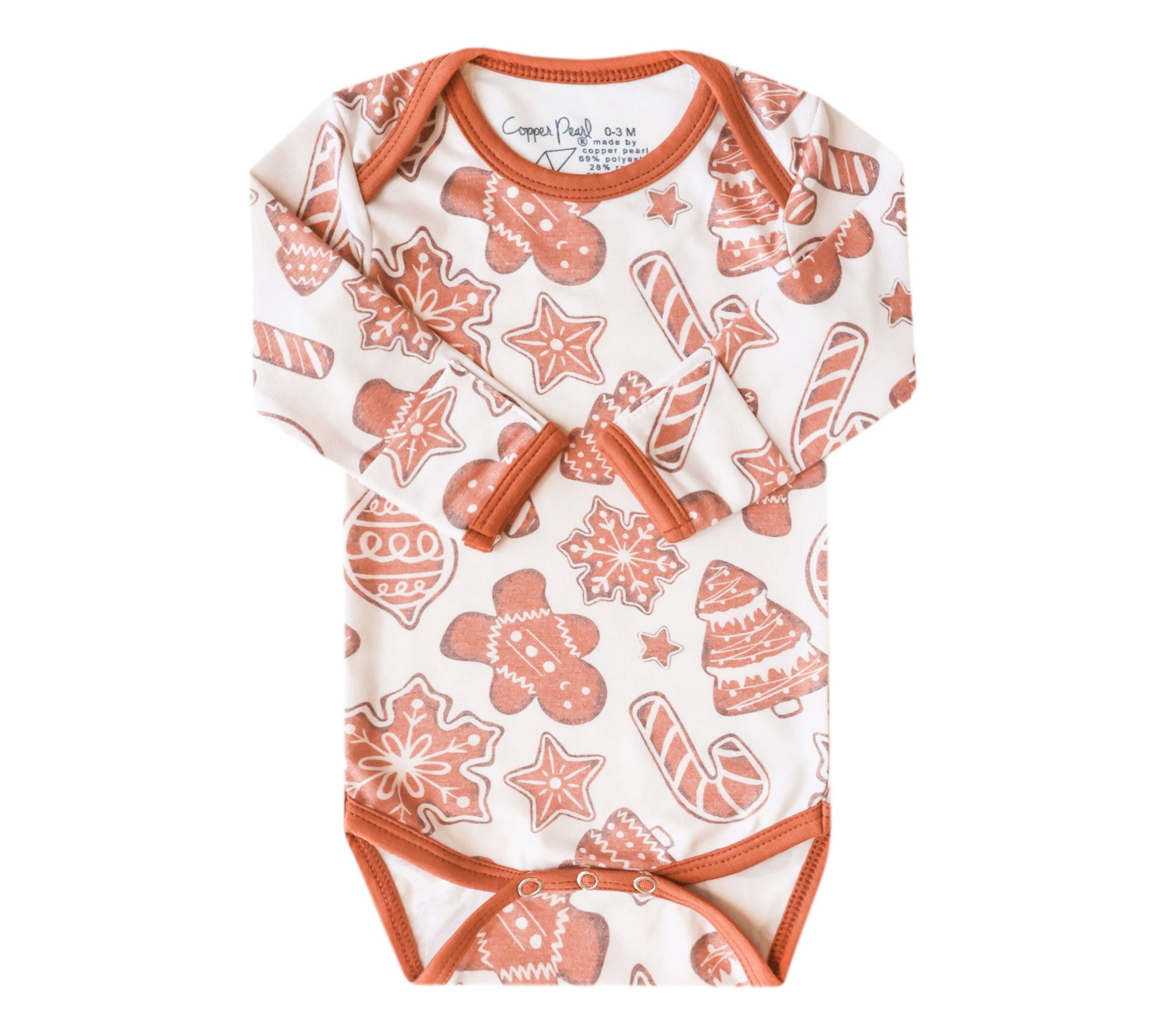Copper Pearl Long Sleeve Bodysuit