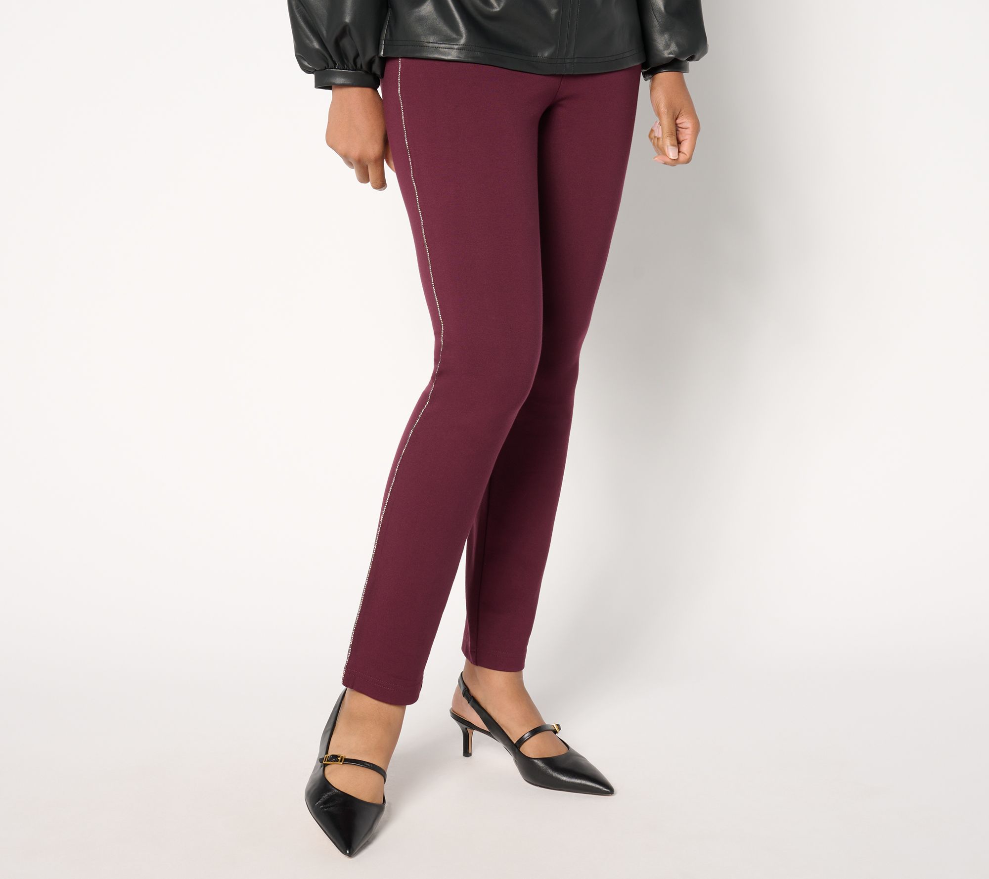 "As Is" Jingle Belles by Kim Gravel Petite Ponte Bling Hollywood Pant