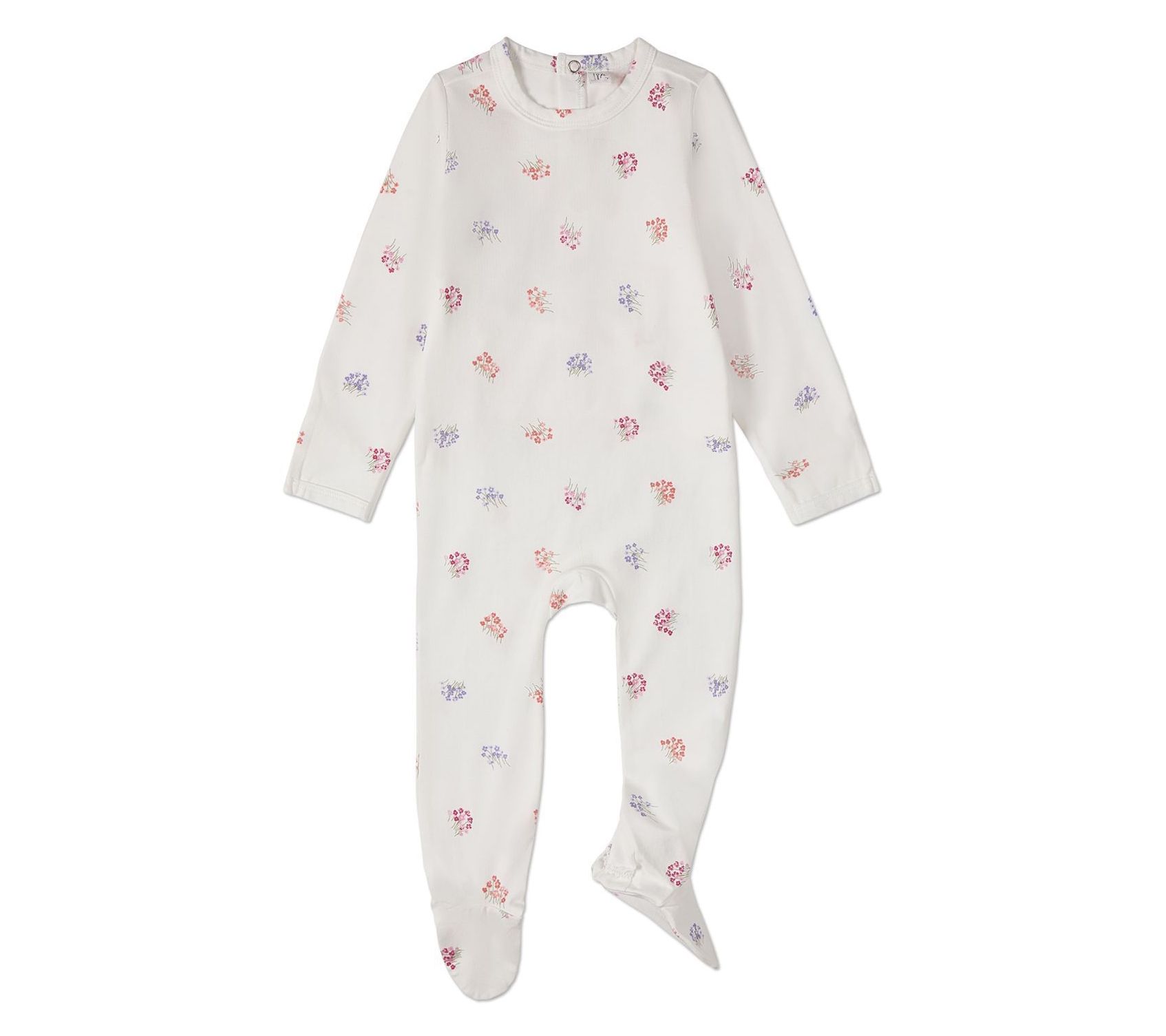 MiniMoi Girls "Little Arrangements" Floral Print Footie