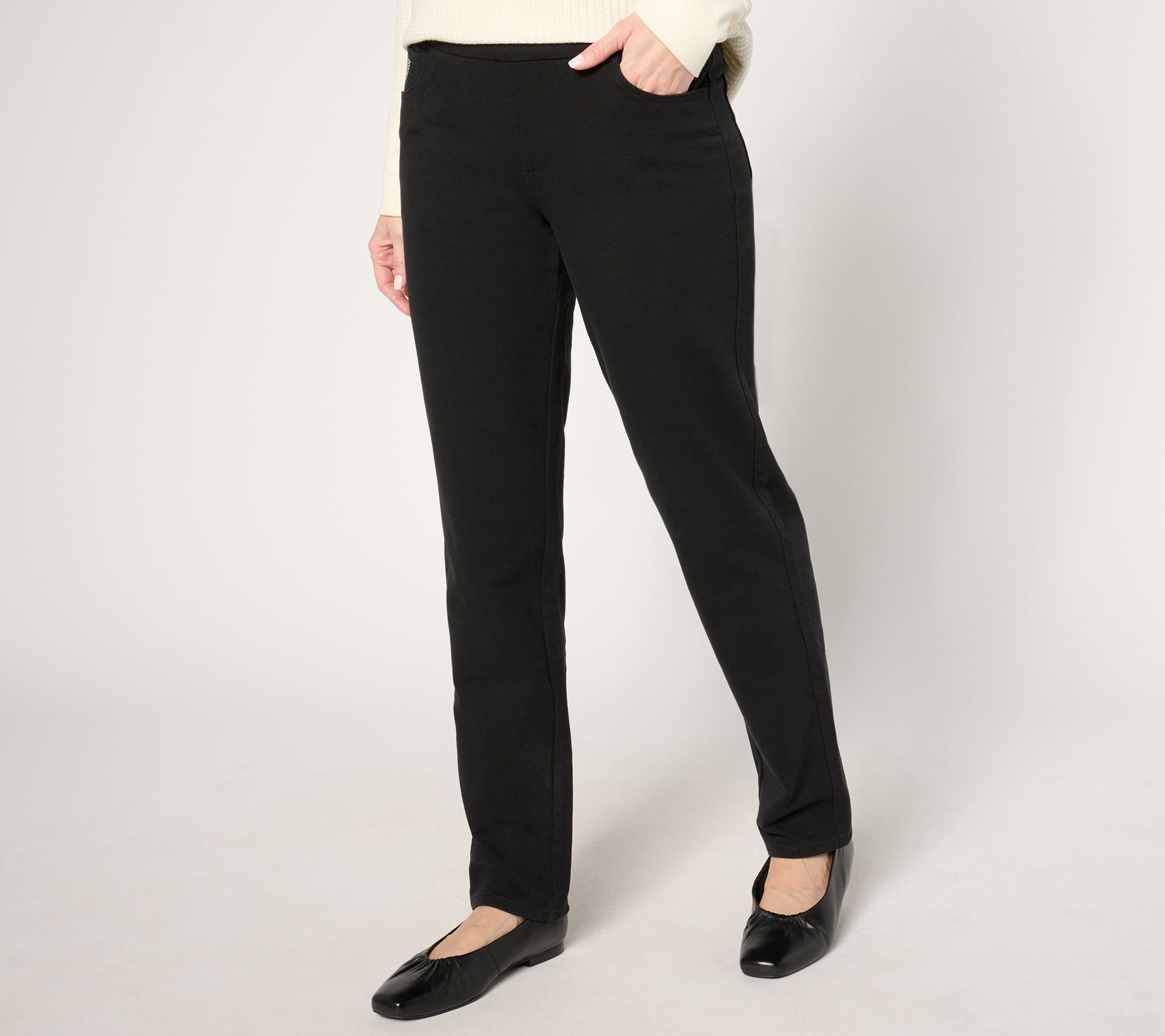 "As Is" Quacker Factory DreamJeannes Reg Sparkle & Shine Pant