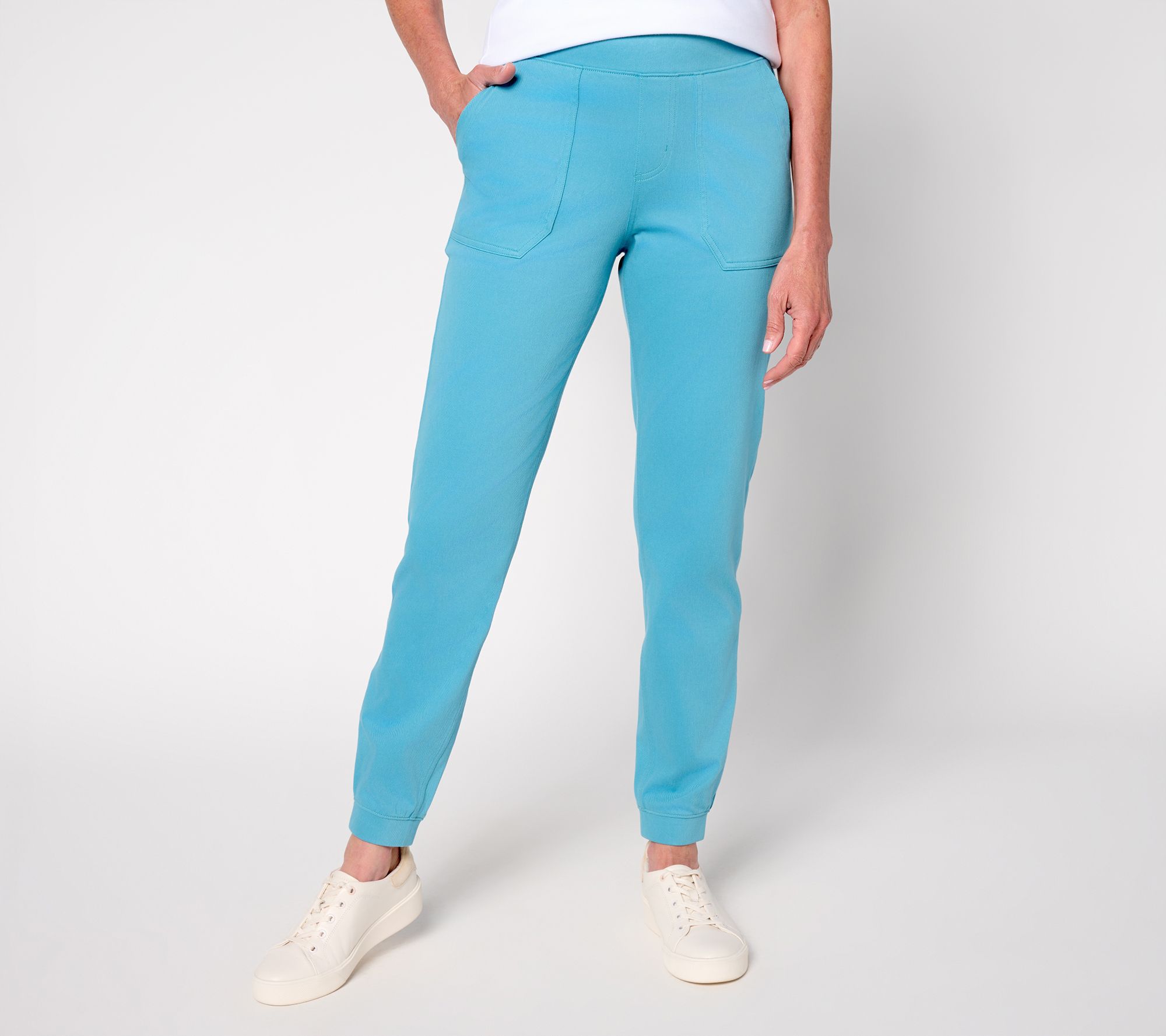 Denim & Co. Petite Comfy Knit Air Pull-On Jogger