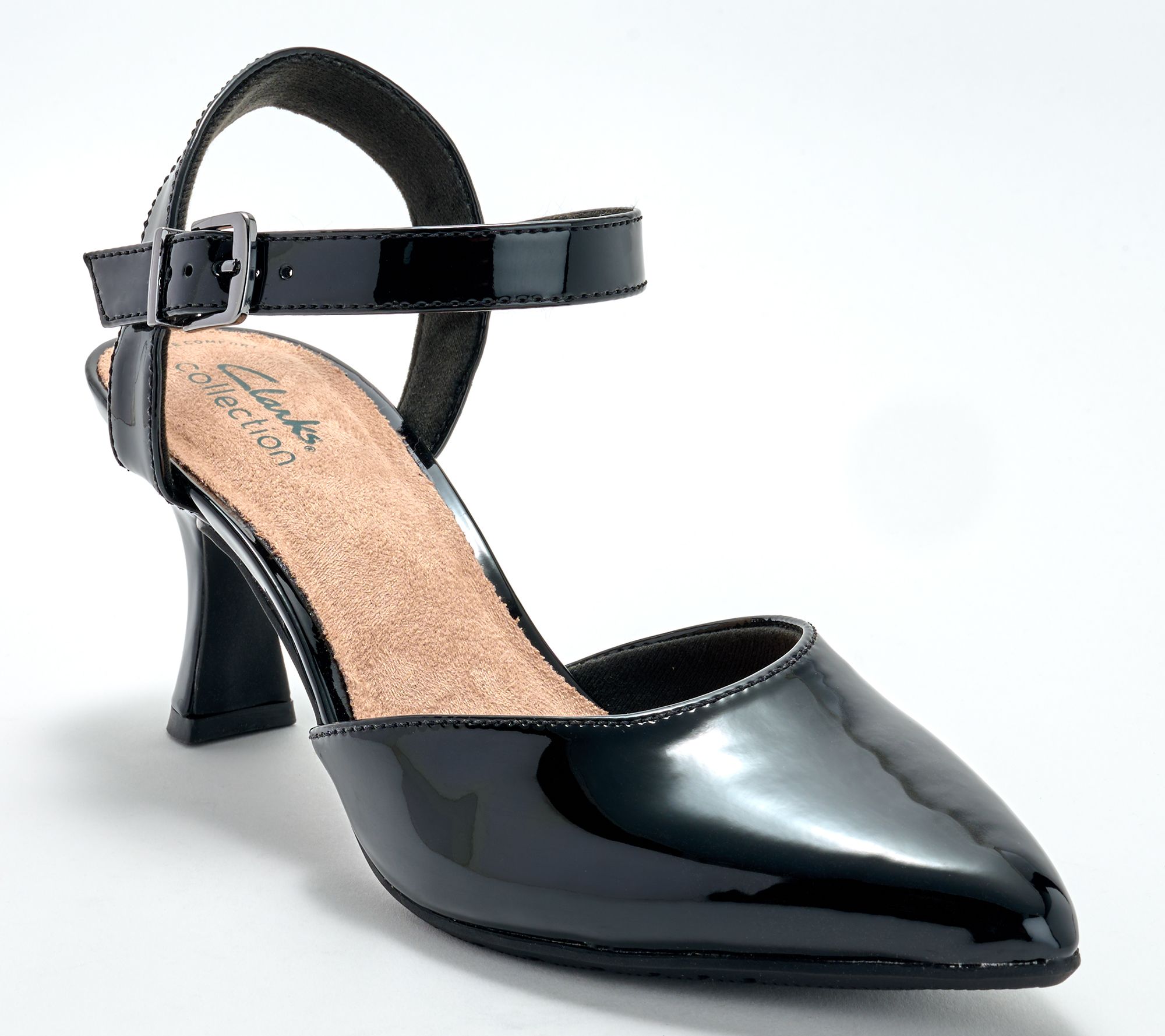 "As Is" Clarks Collection Leather/Patent Heels- Kataleyna Cora