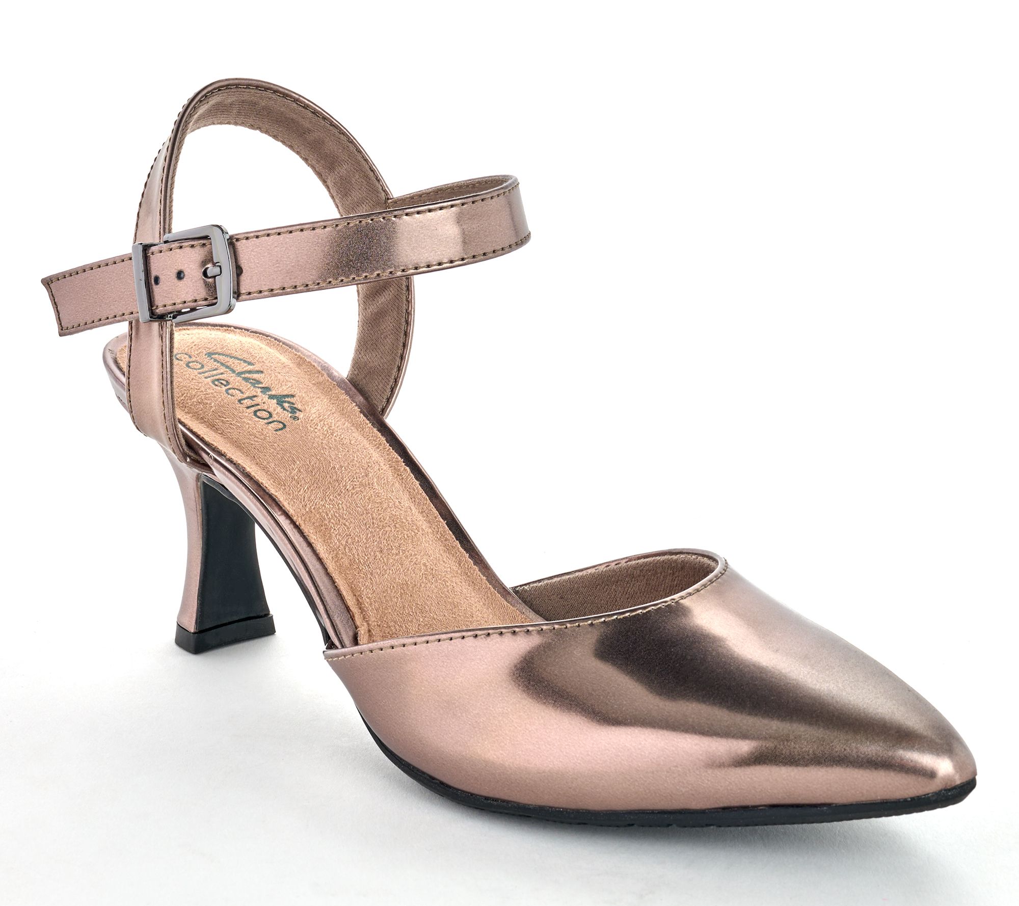 "As Is" Clarks Collection Leather/Patent Heels- Kataleyna Cora