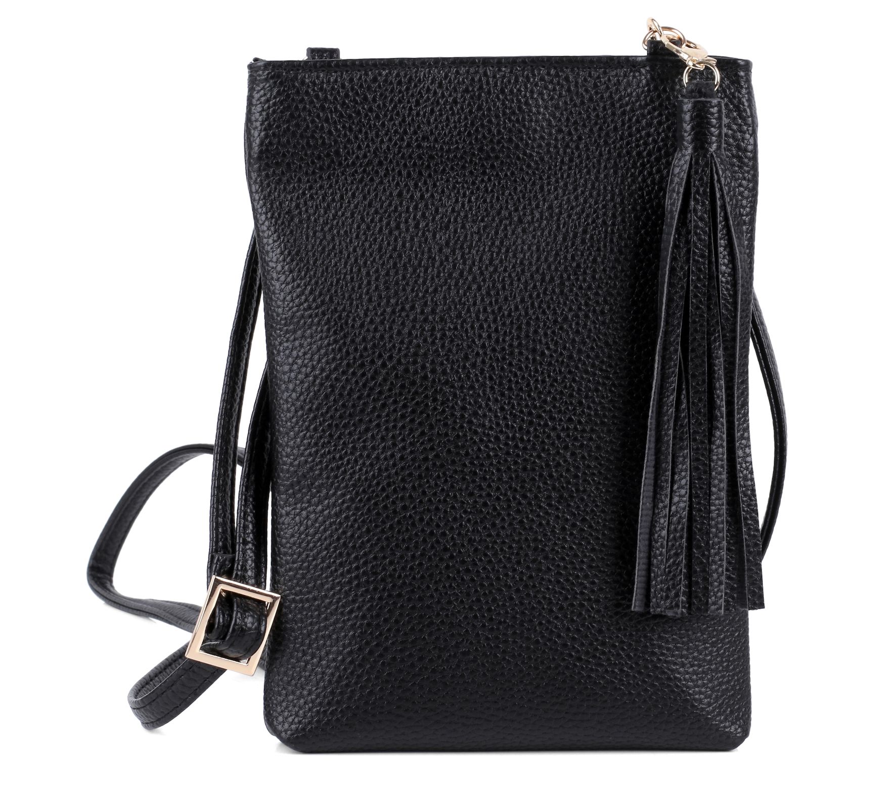 Julia Buxton Pebble Vegan Leather N/S Phone Wallet Crossbody