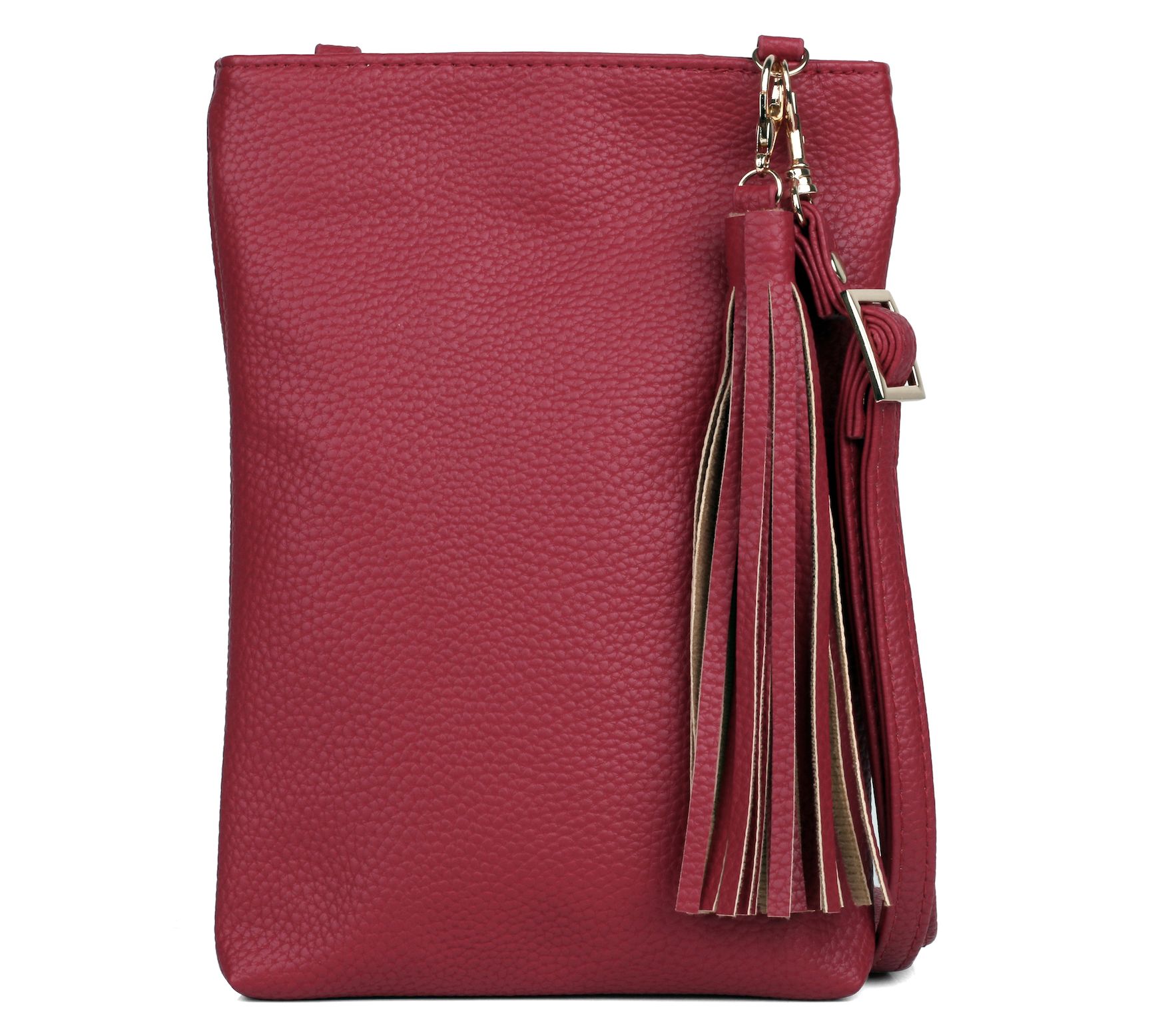 Julia Buxton Pebble Vegan Leather N/S Phone Wallet Crossbody