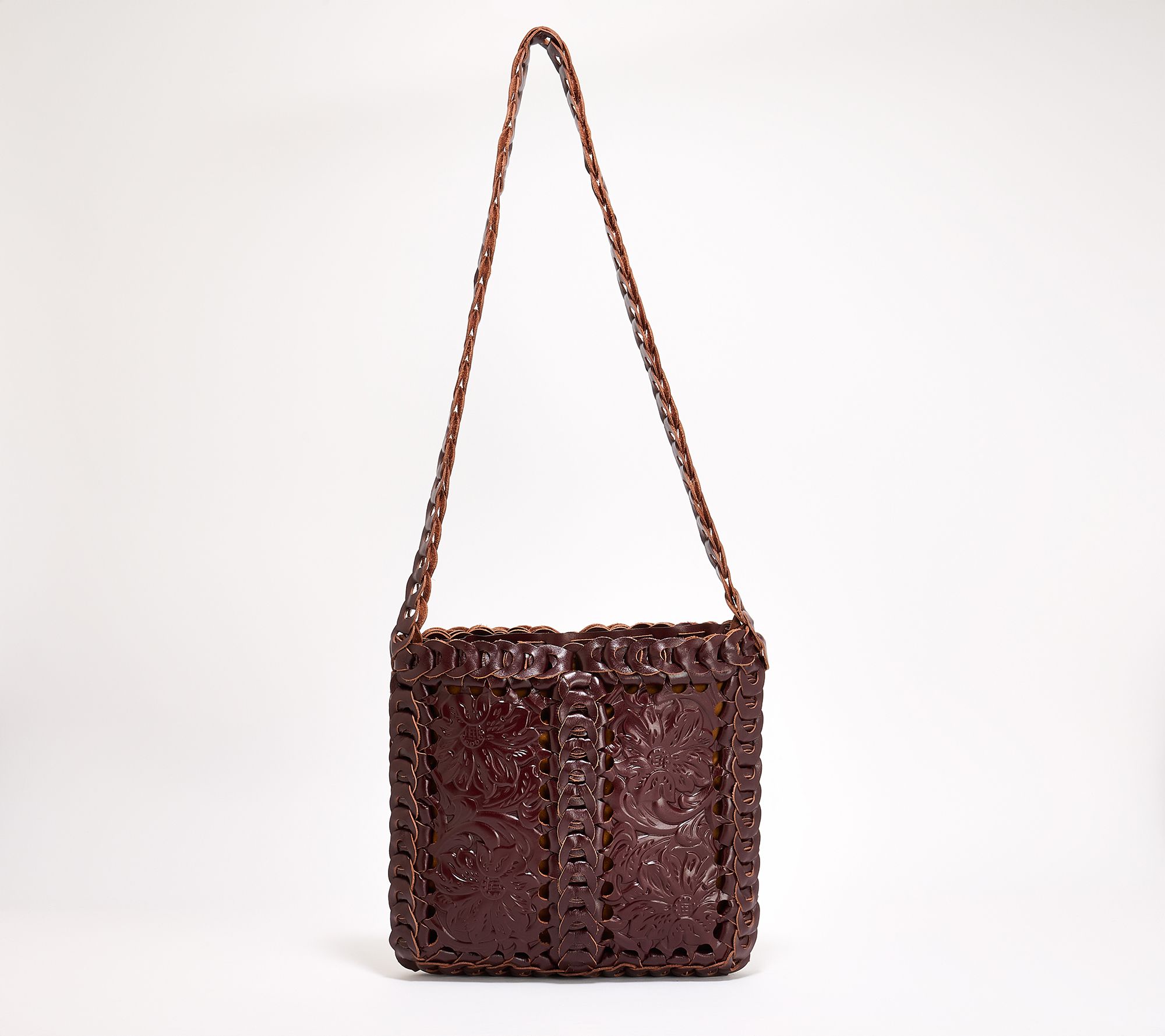 Patricia Nash Vaticci Leather Chainlink Crossbody