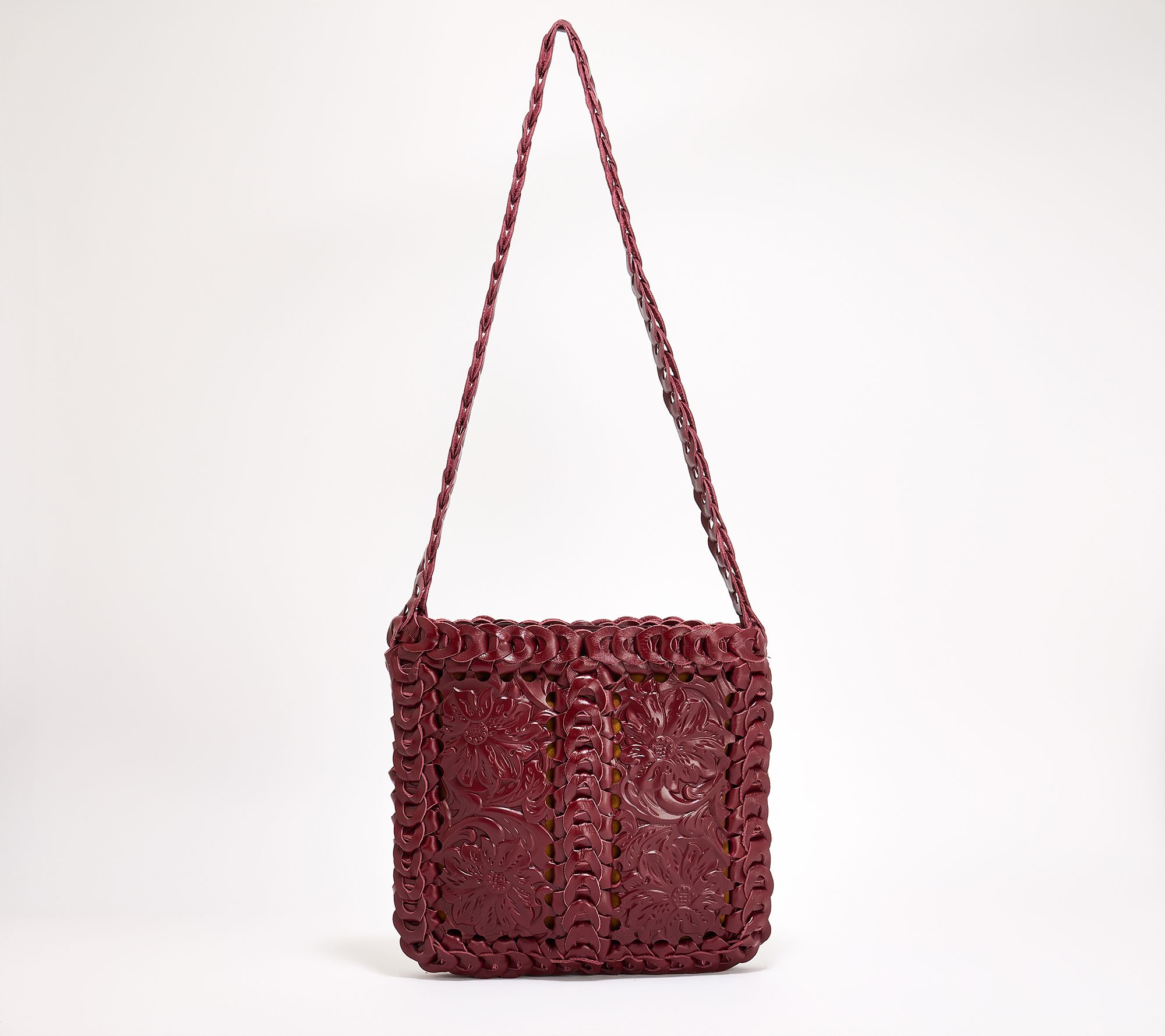 Patricia Nash Vaticci Leather Chainlink Crossbody