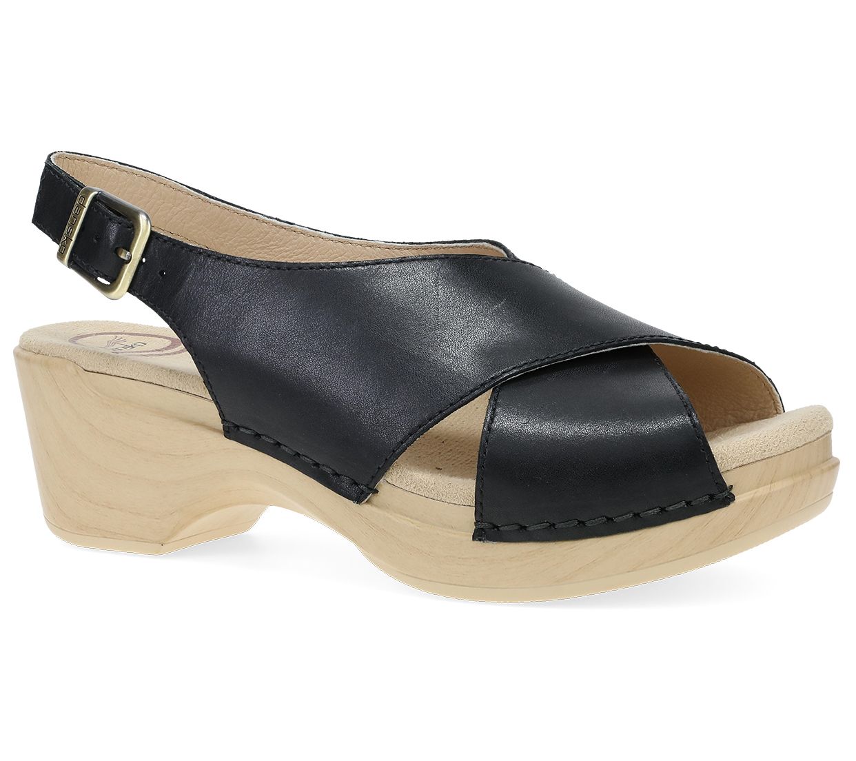 Dansko Sloane Black Calf Leather Sandal