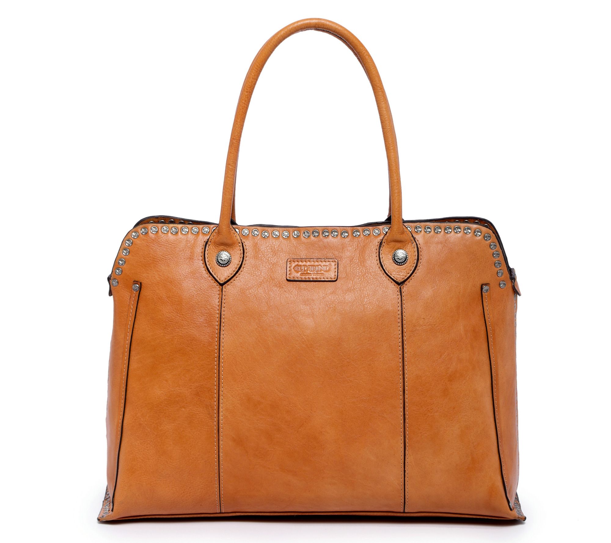 Old Trend Soul Stud Leather Satchel