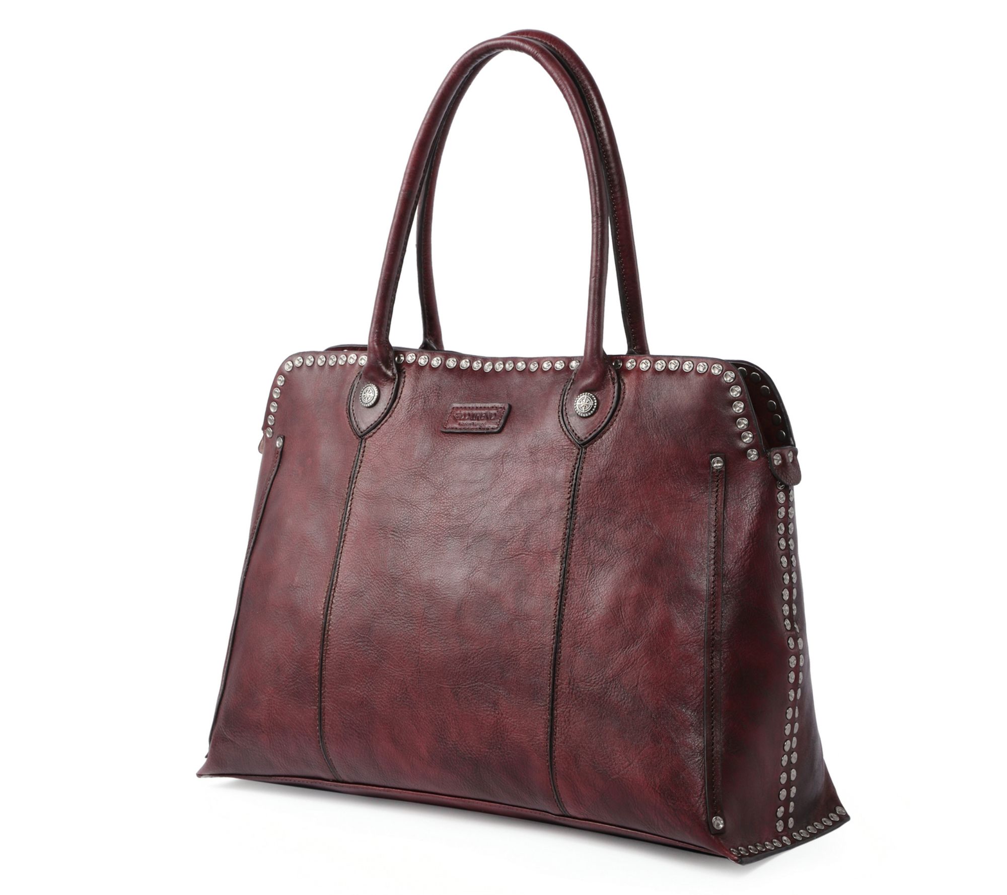 Old Trend Soul Stud Leather Satchel