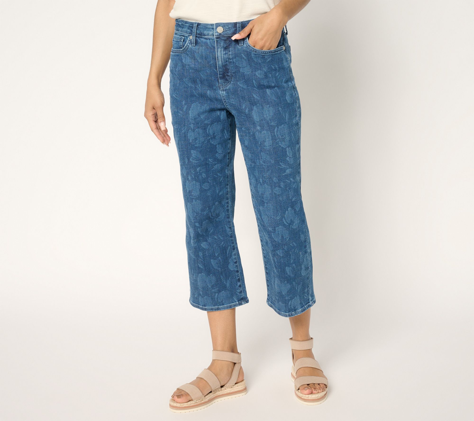 "As Is" NYDJ Joni High Rise Relaxed Capri