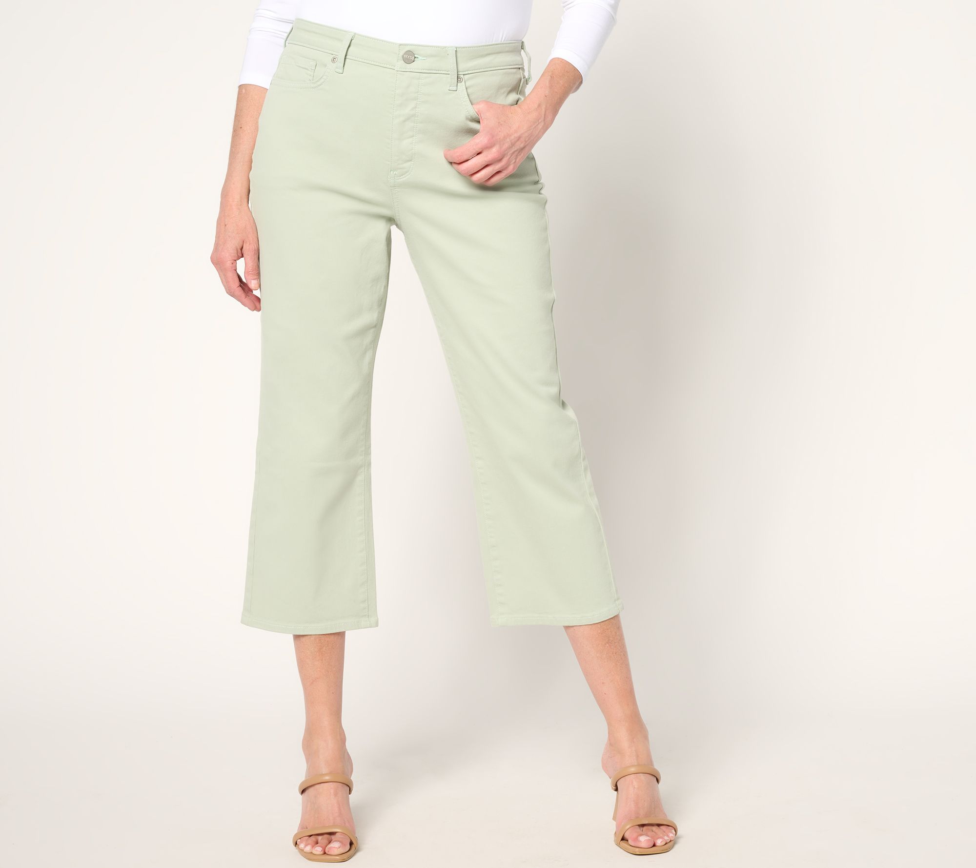 "As Is" NYDJ Joni High Rise Relaxed Capri