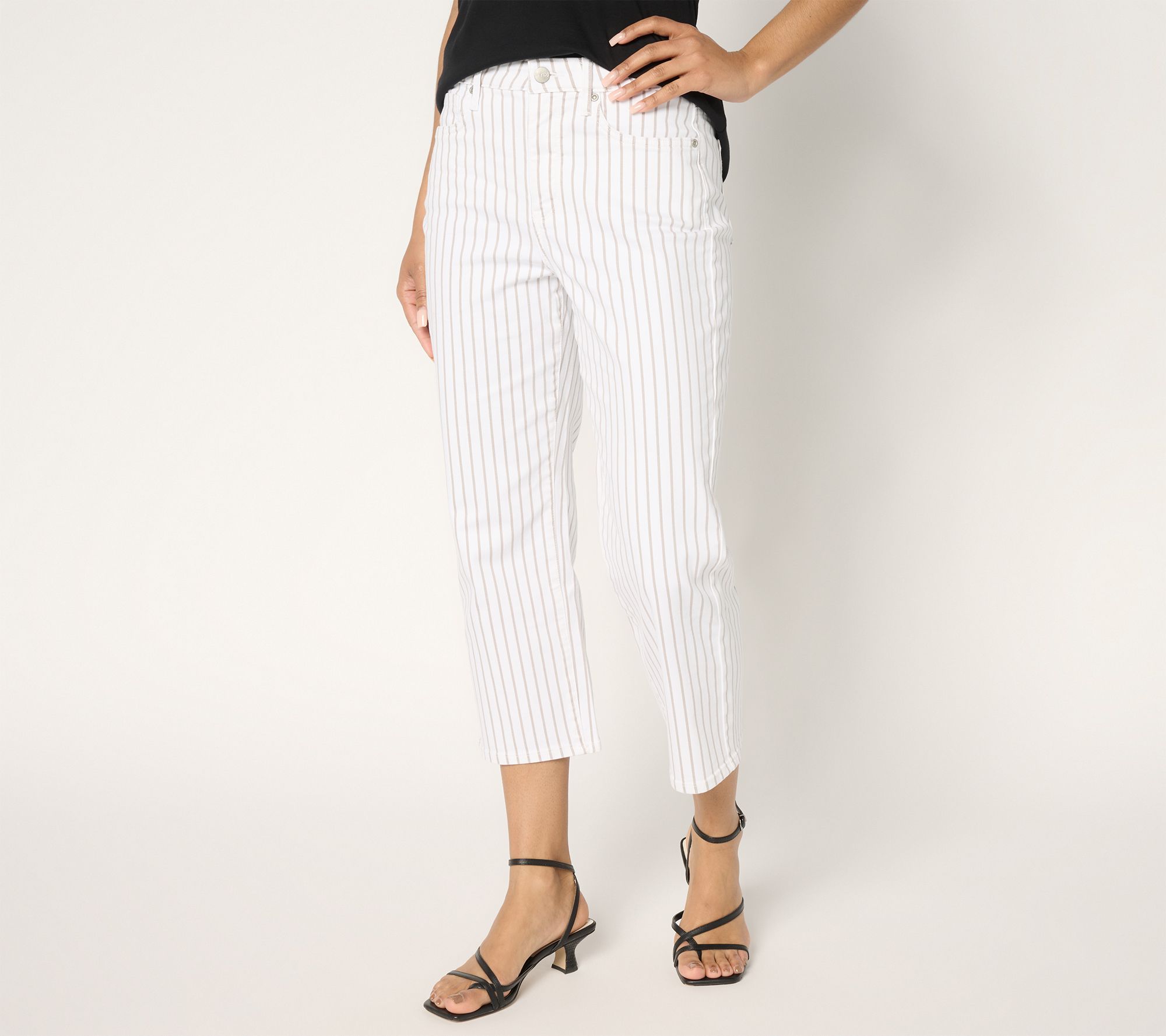 "As Is" NYDJ Joni High Rise Relaxed Capri