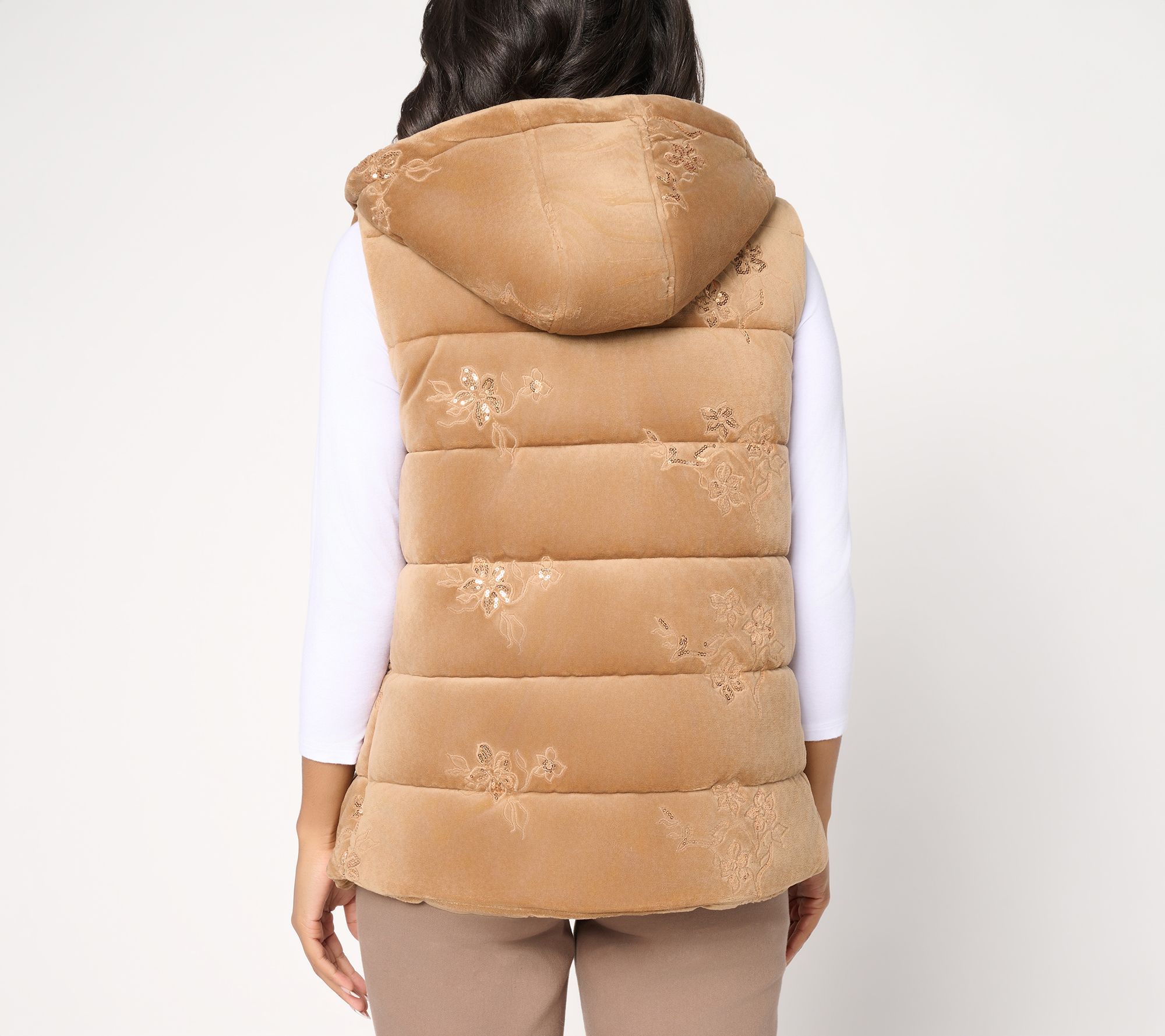 Velvet Puffer Vest