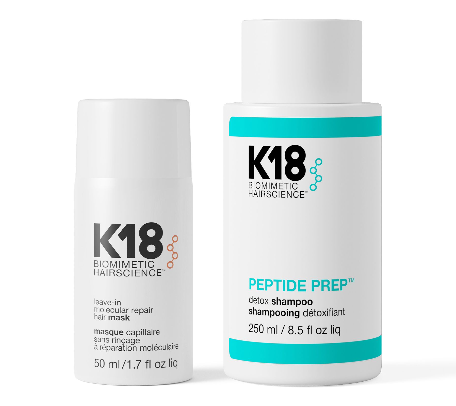 K18 Molecular Repair Hair Mask and Detox Shampoo