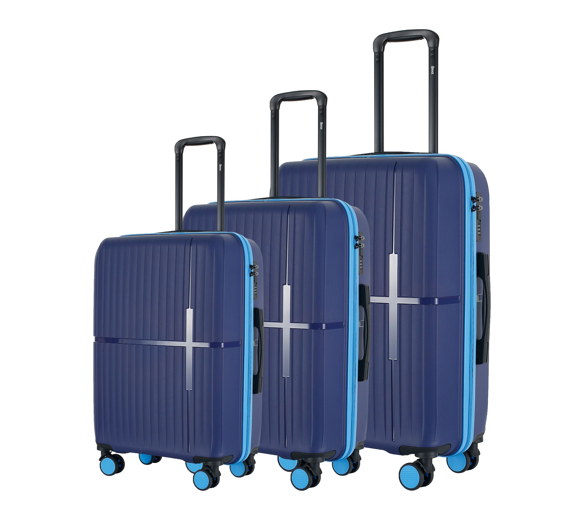 Mirage Luggage GALA Polycarbonate 3-Piece Spinner Set