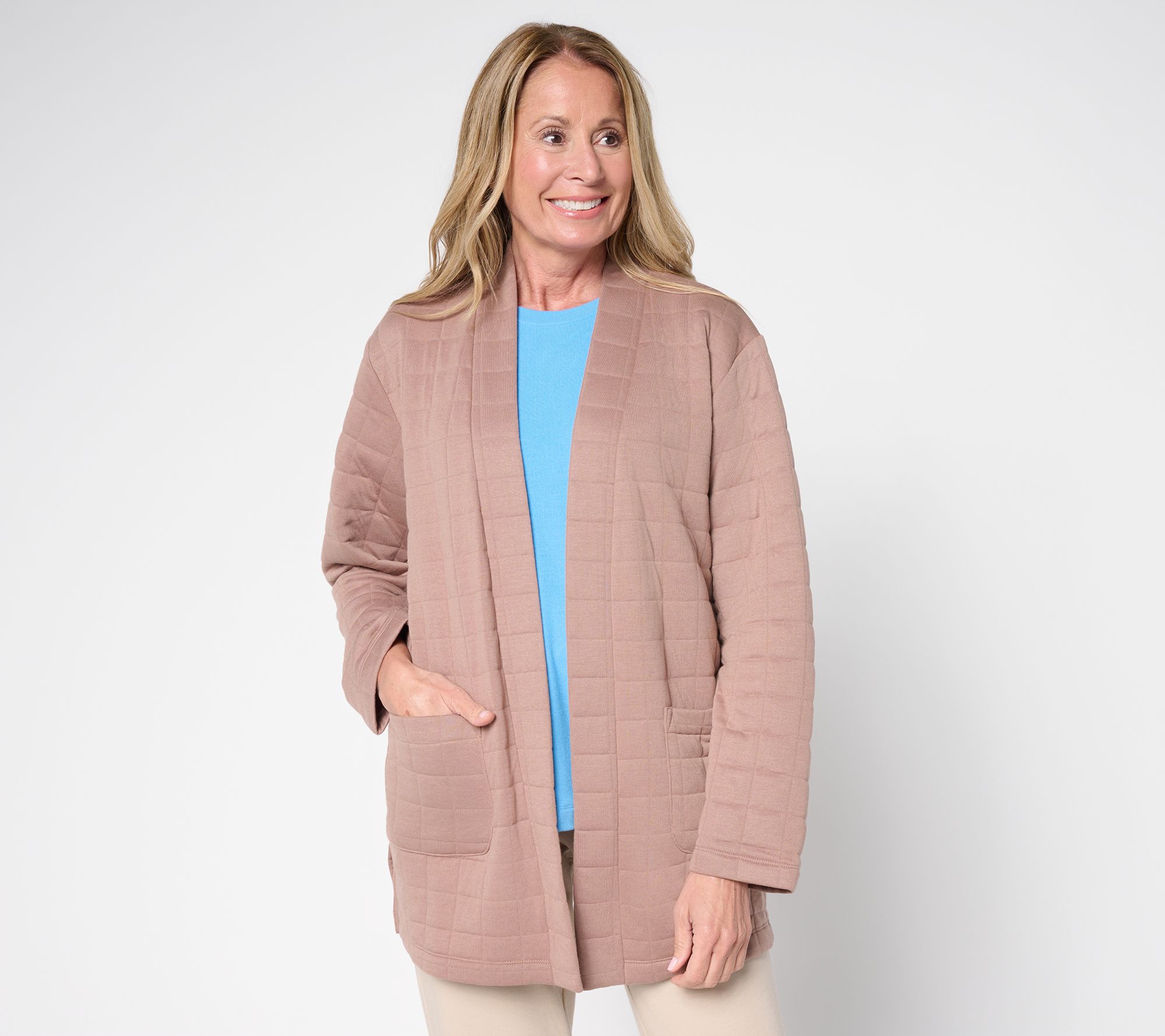 "As Is" Cuddl Duds Quilted Jacquard Topper