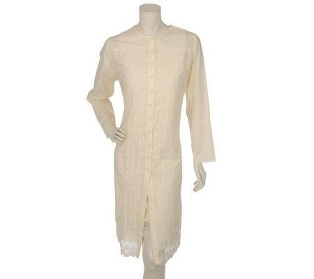 Beguile 2-piece Jersey Knit Gown and Voile Robe Set - QVC.com