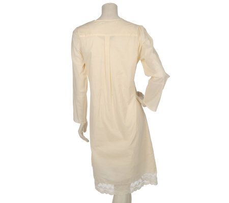 Beguile 2-piece Jersey Knit Gown and Voile Robe Set - QVC.com