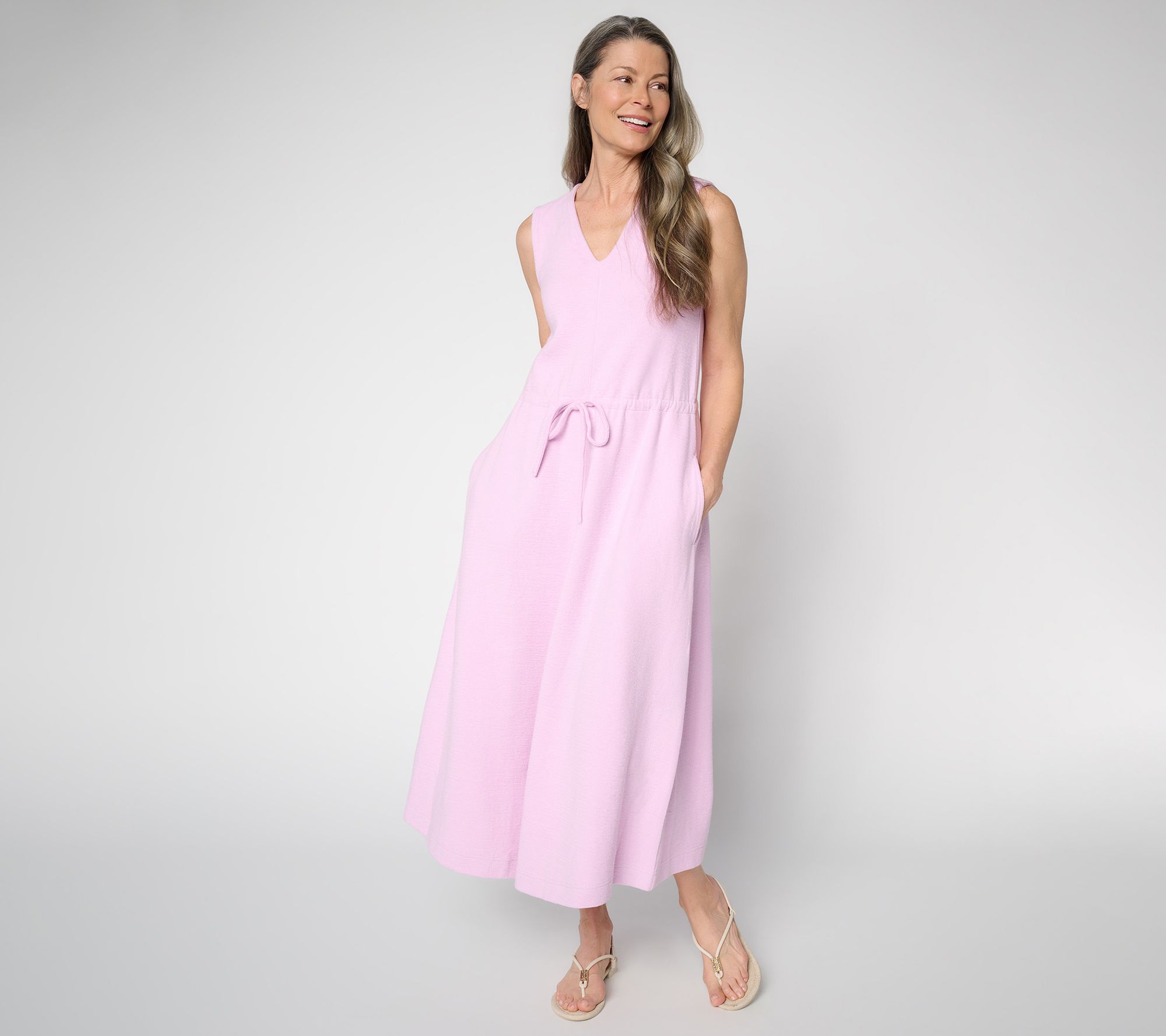 Me by Jennie Garth Petite Textured Knit Midi Dress