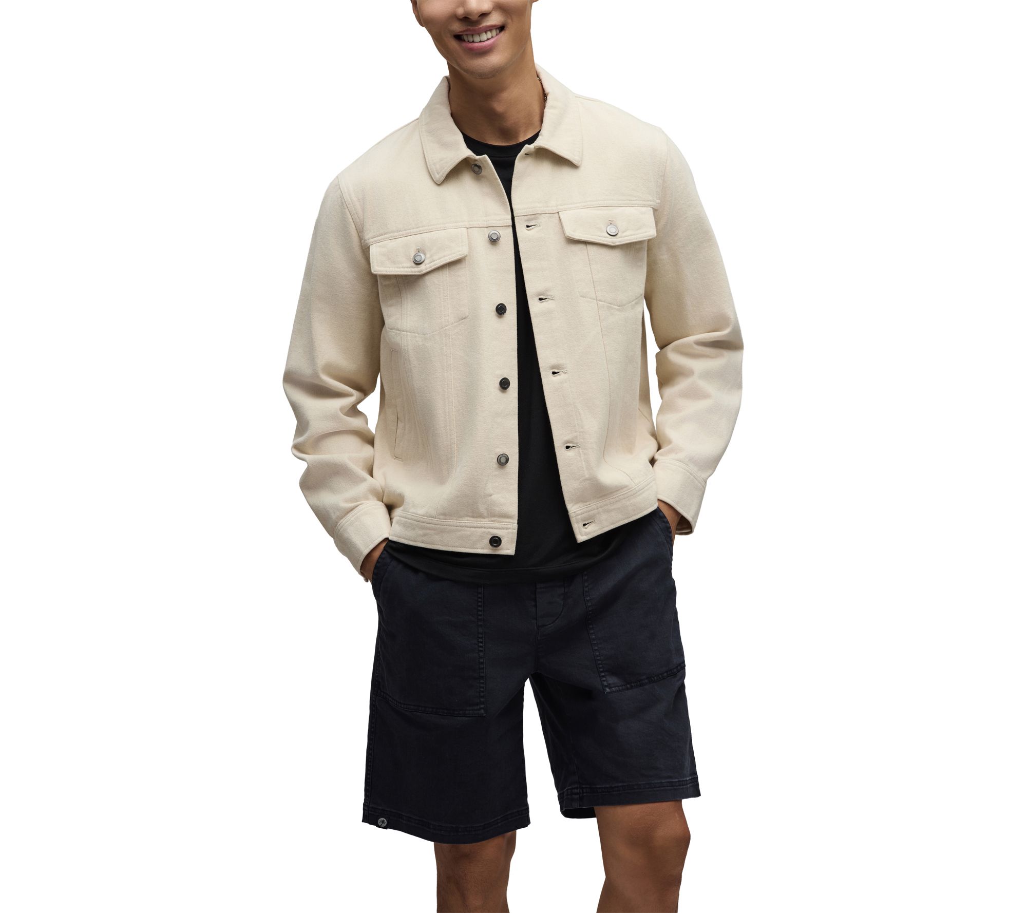 Barefoot Dreams Malibu Collection Men's BrushedTwill Jacket