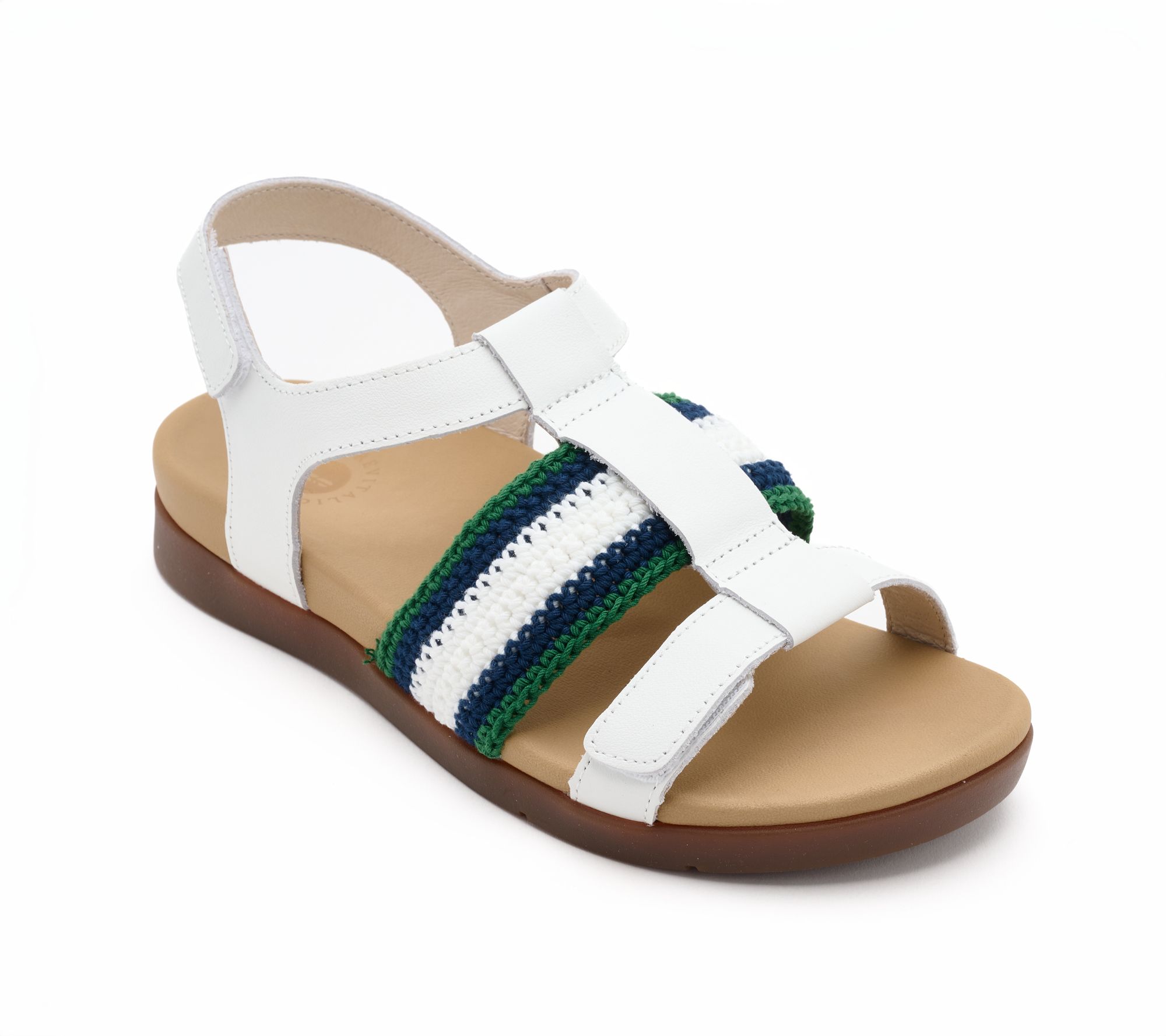 Revitalign Orthotic Leather Stripe Sandal - Violet Rose