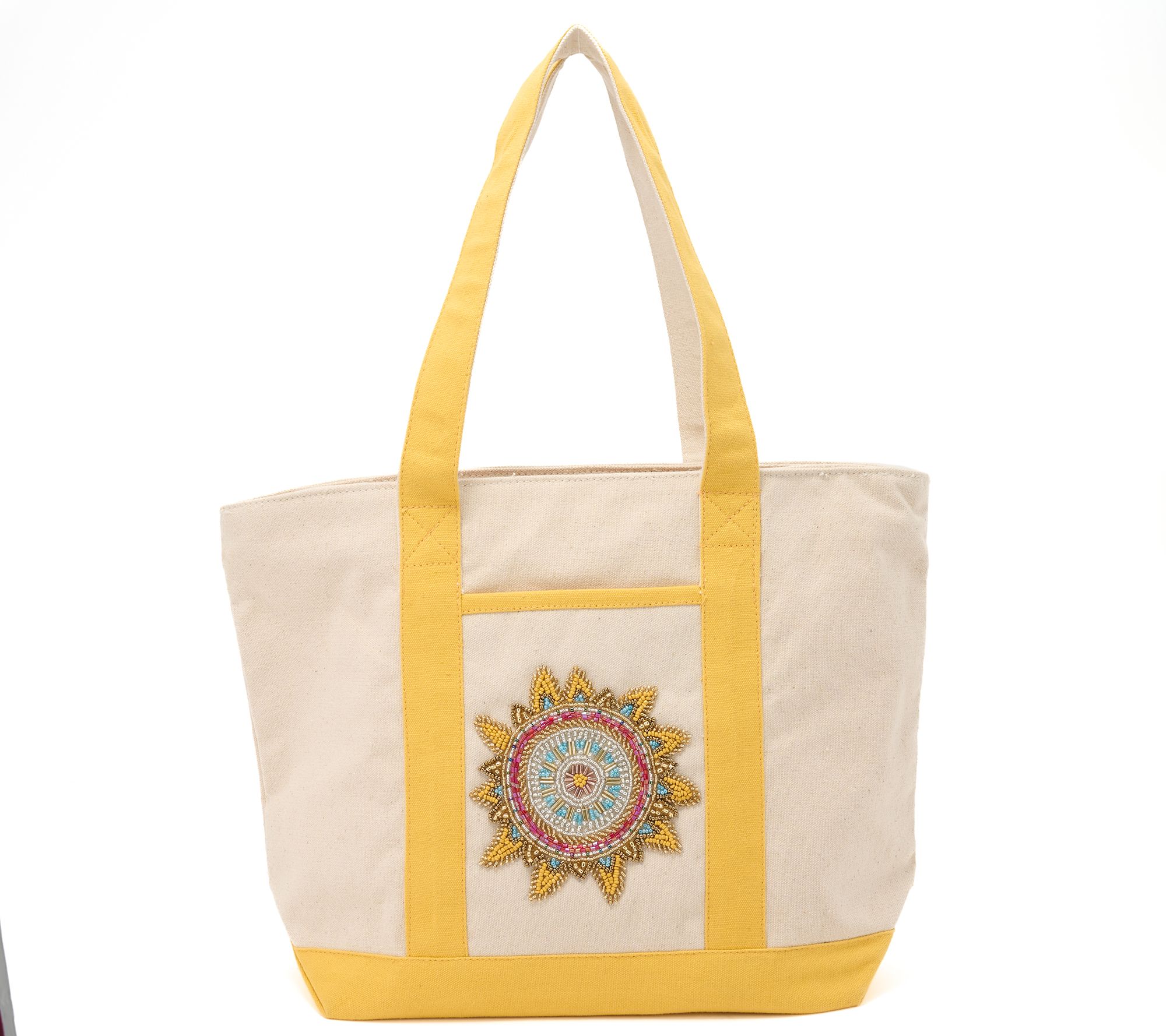 America & Beyond Icon Zip-Top Canvas Tote