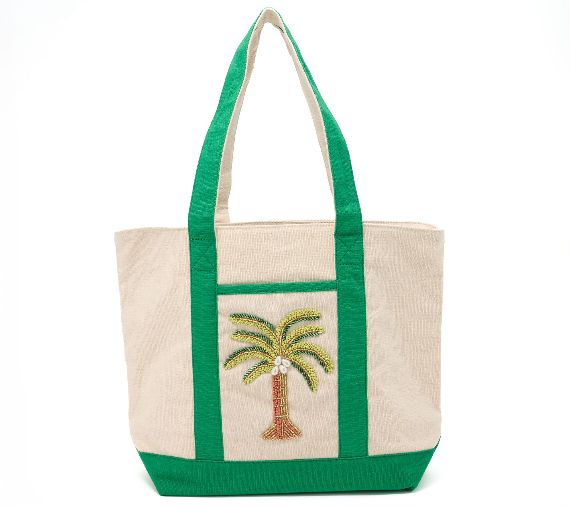 America & Beyond Icon Zip-Top Canvas Tote