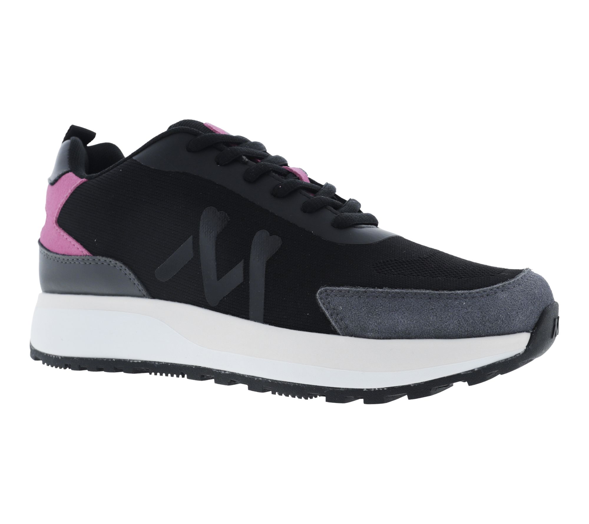 Mykos Knit and Suede Lace-Up Sneaker - Tori