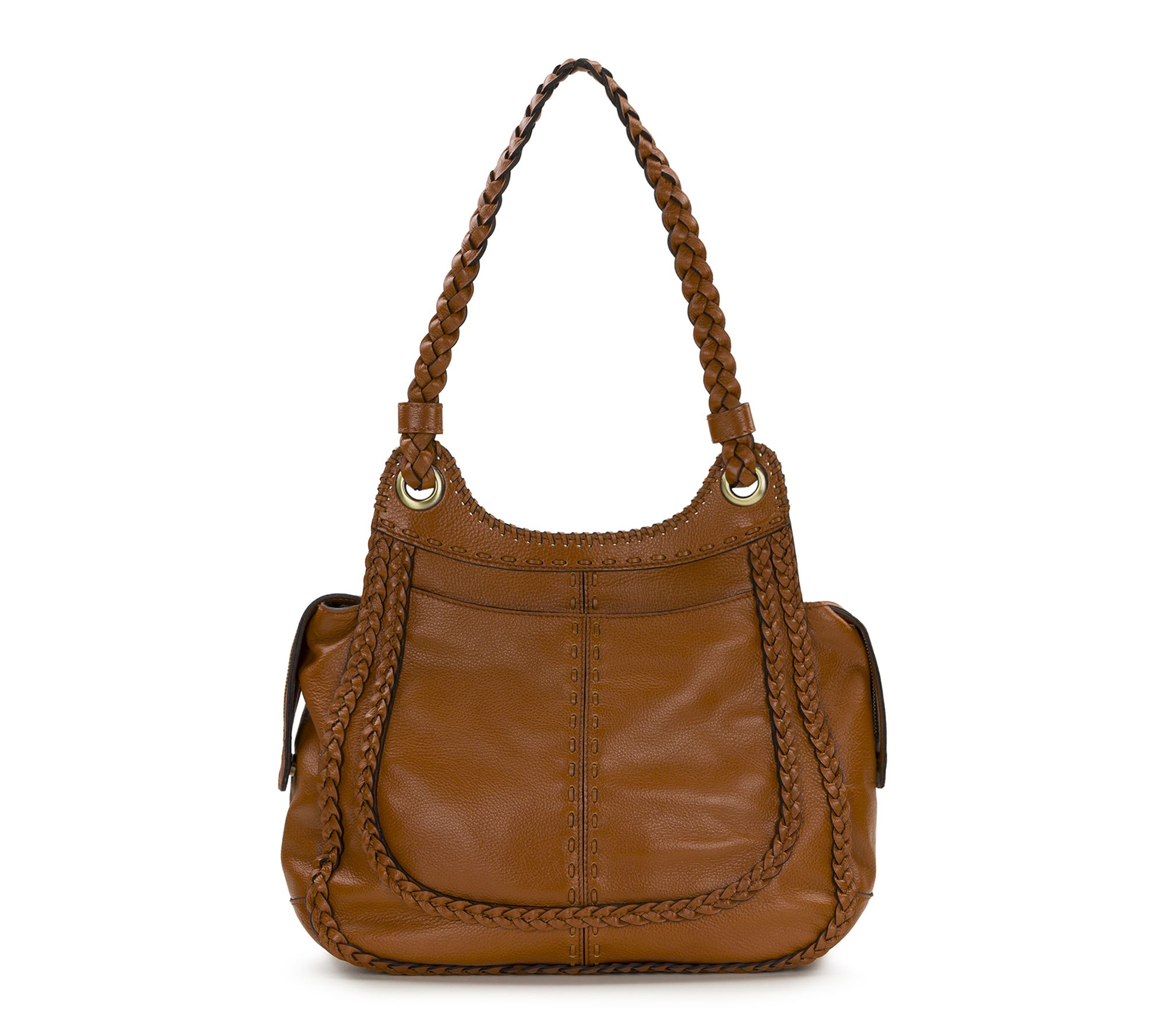  Patricia Nash Adria Discovery Satchel - RuggedNatural Grain