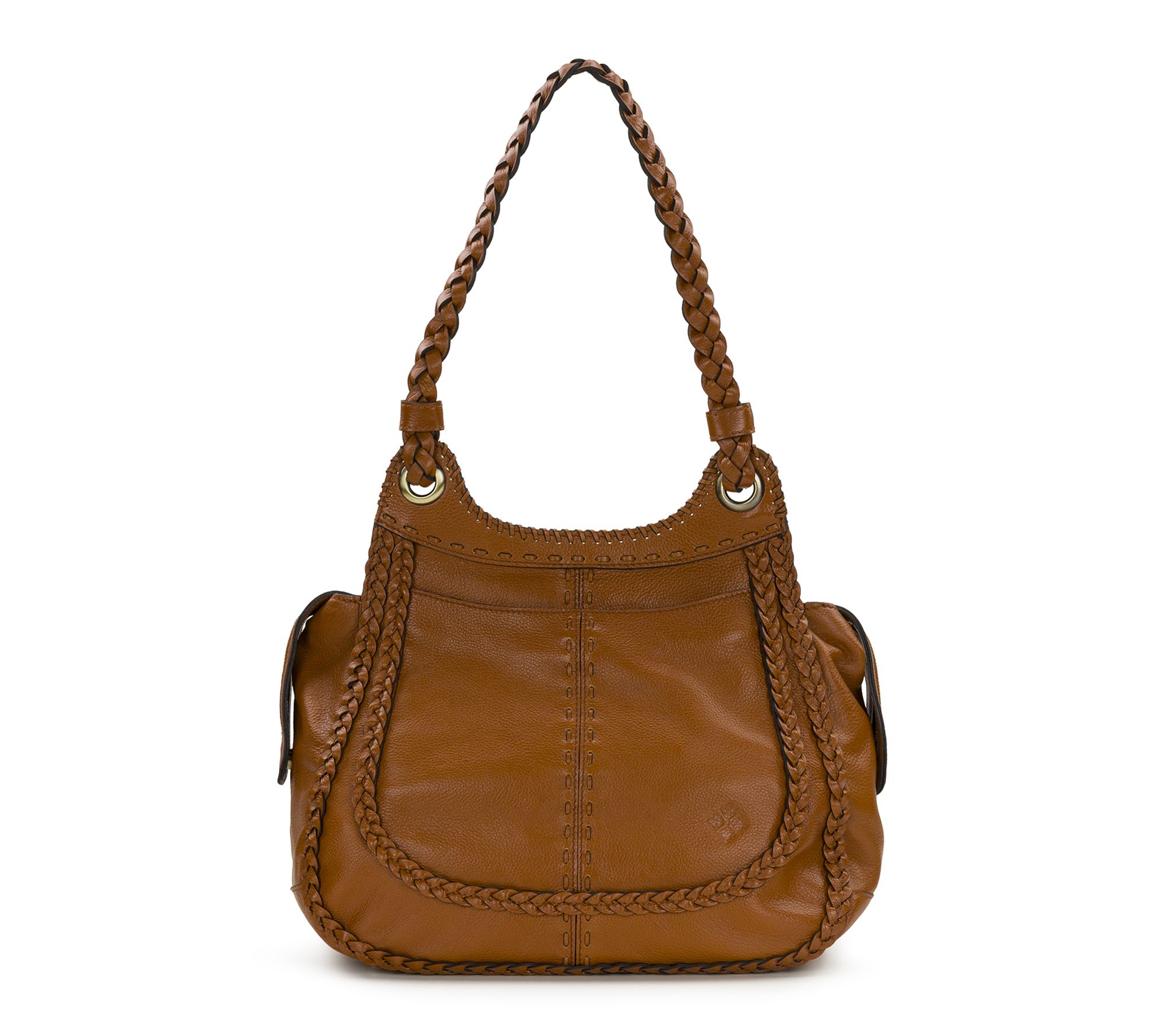 Patricia Nash Adria Discovery Satchel - RuggedNatural Grain
