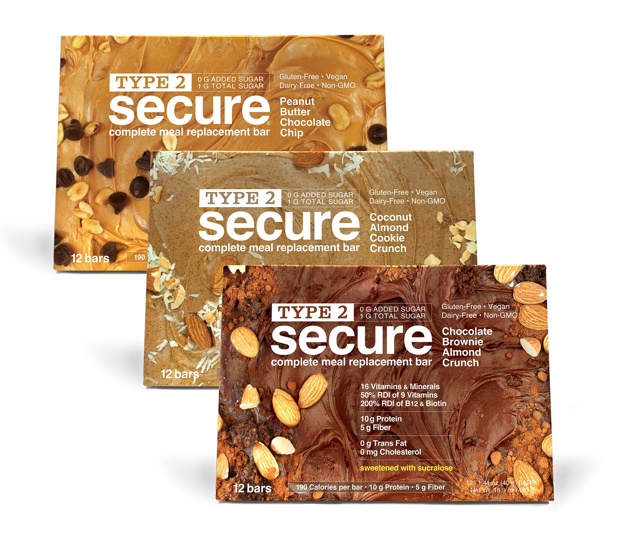 Andrew Lessman Type 2 Secure Sucralose Meal Replacement 40g 36 Bars