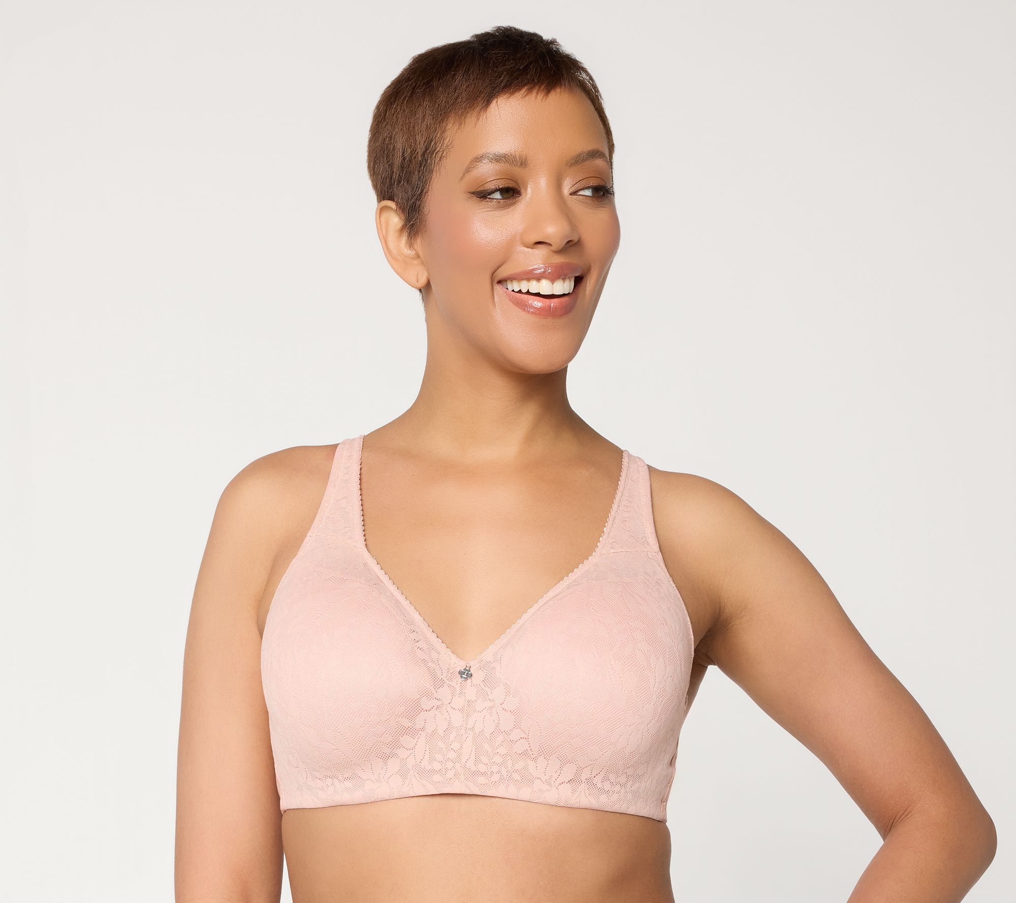 "As Is" Breezies Whisper Lace Underwire Contour Bra