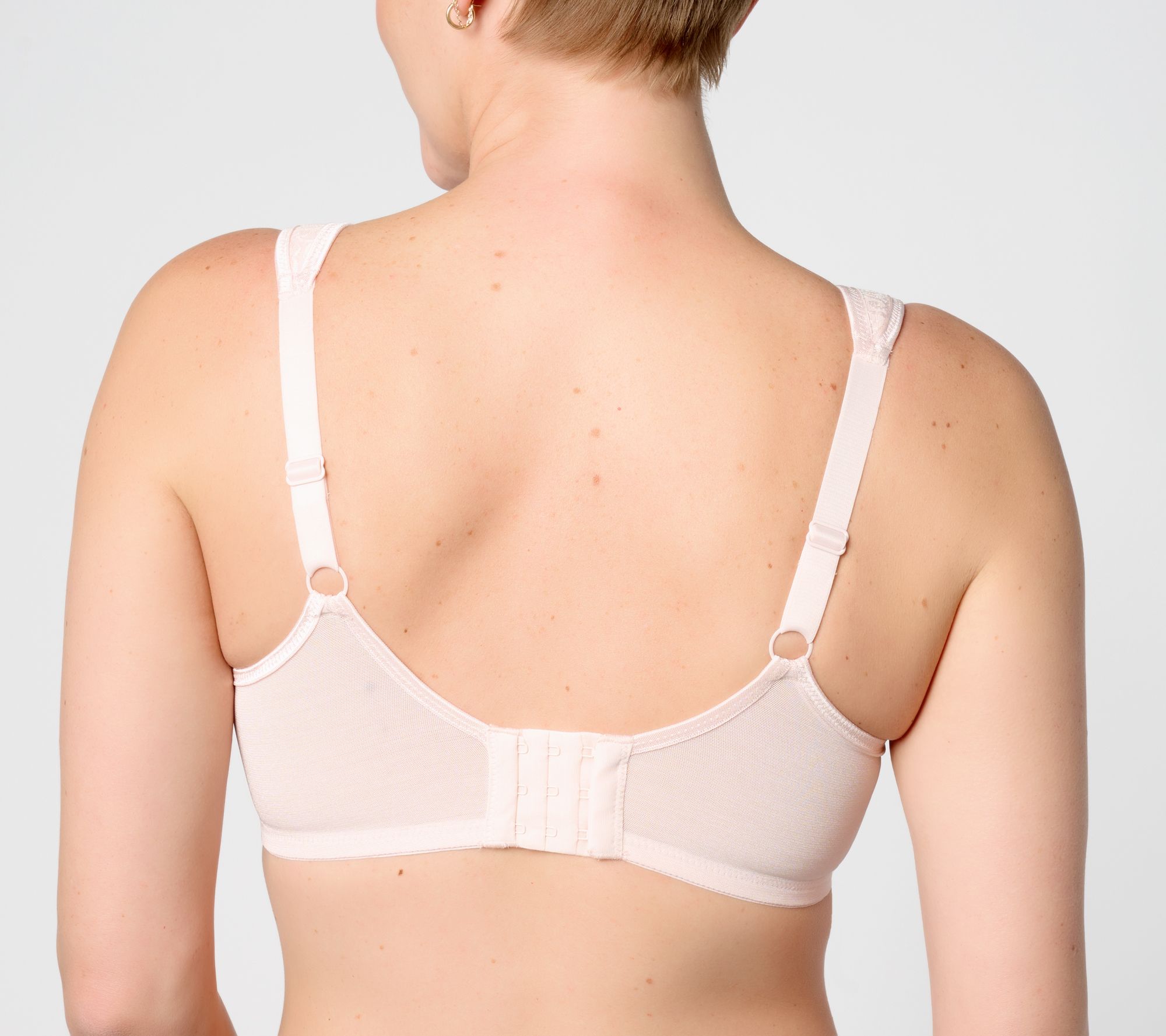 Breezies Wild Rose Seamless Wirefree Support Bra Champagne