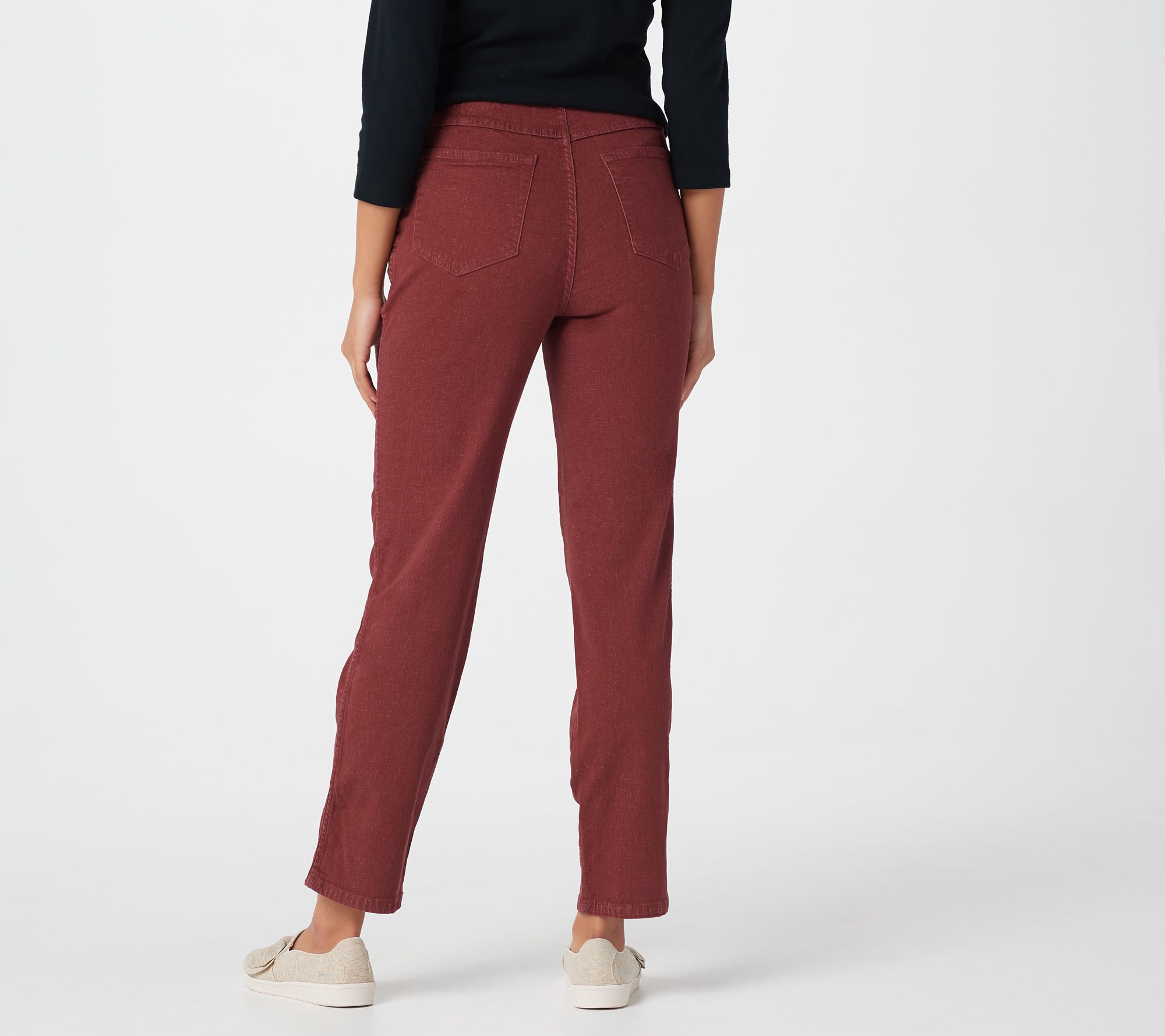 Scarlet Wine,Size PS Style Co Petite Womens Skinny Pull-On Pants 