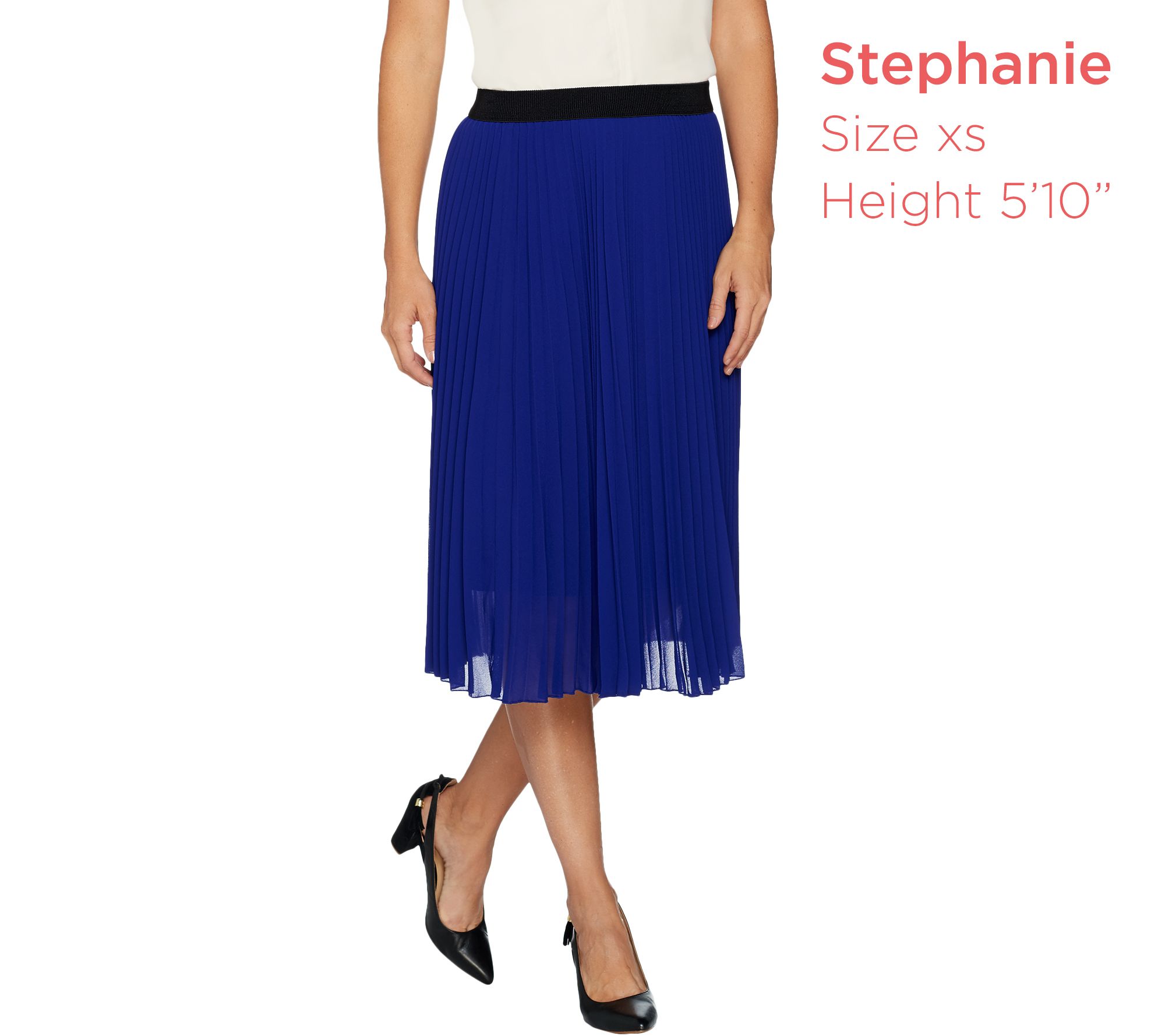 Womens pleated skirt outlet qvc