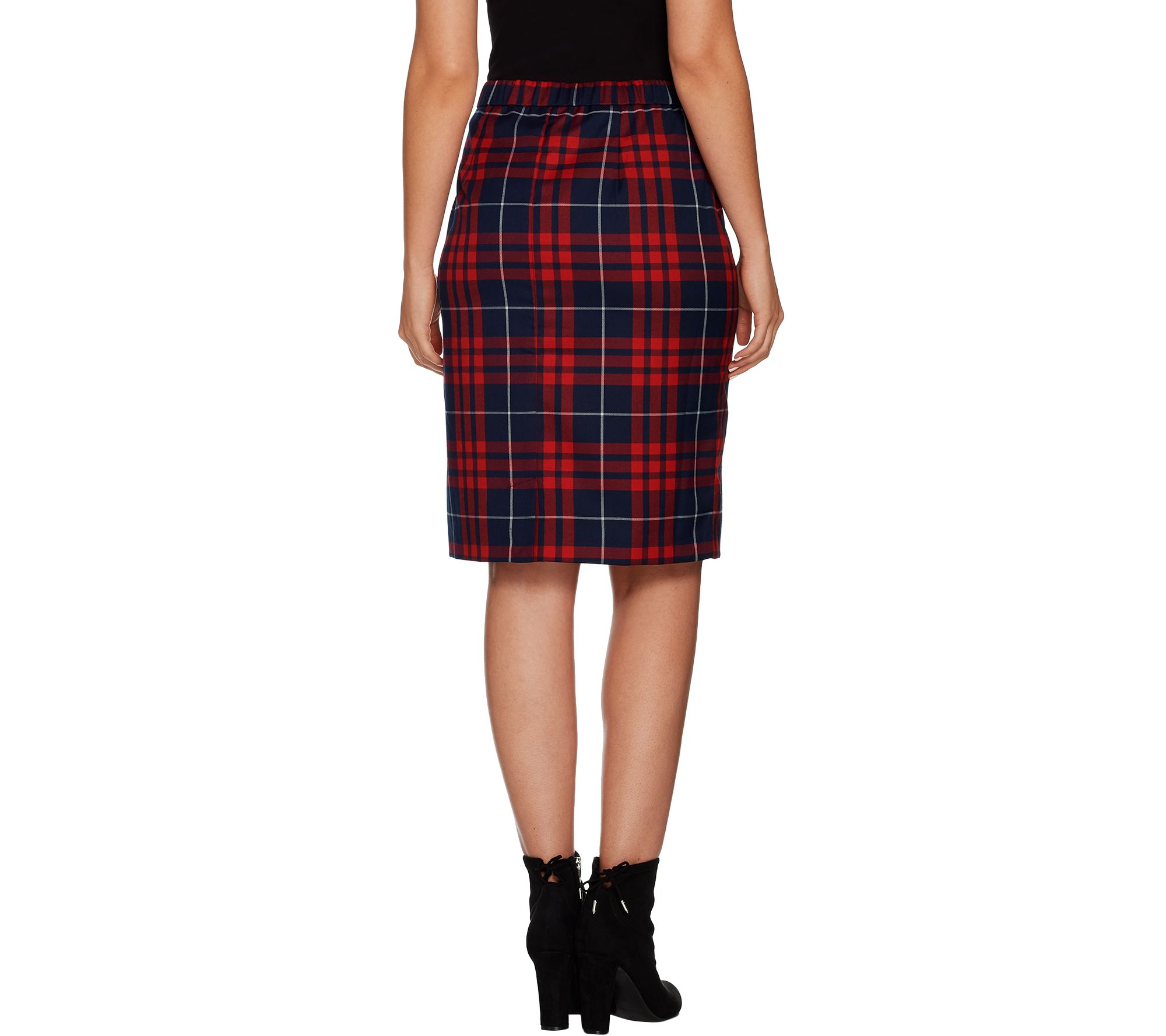 Christmas plaid clearance skirt qvc