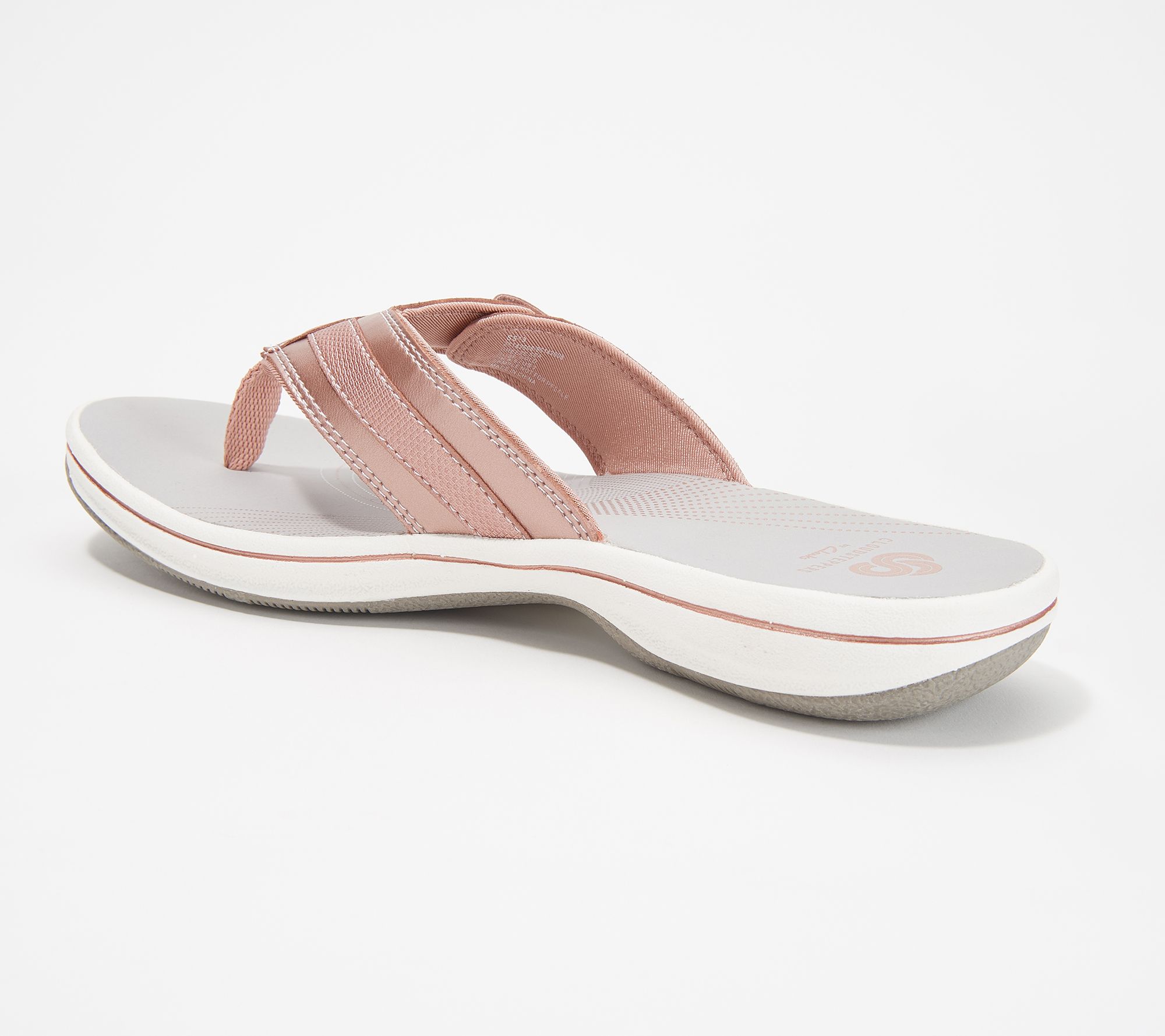 qvc clarks white sandals