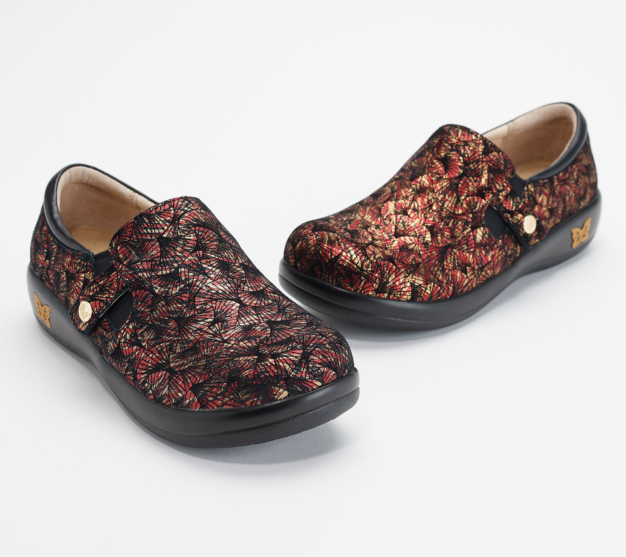 Alegria Leather Slip-On Shoes with Double Gore - Kara