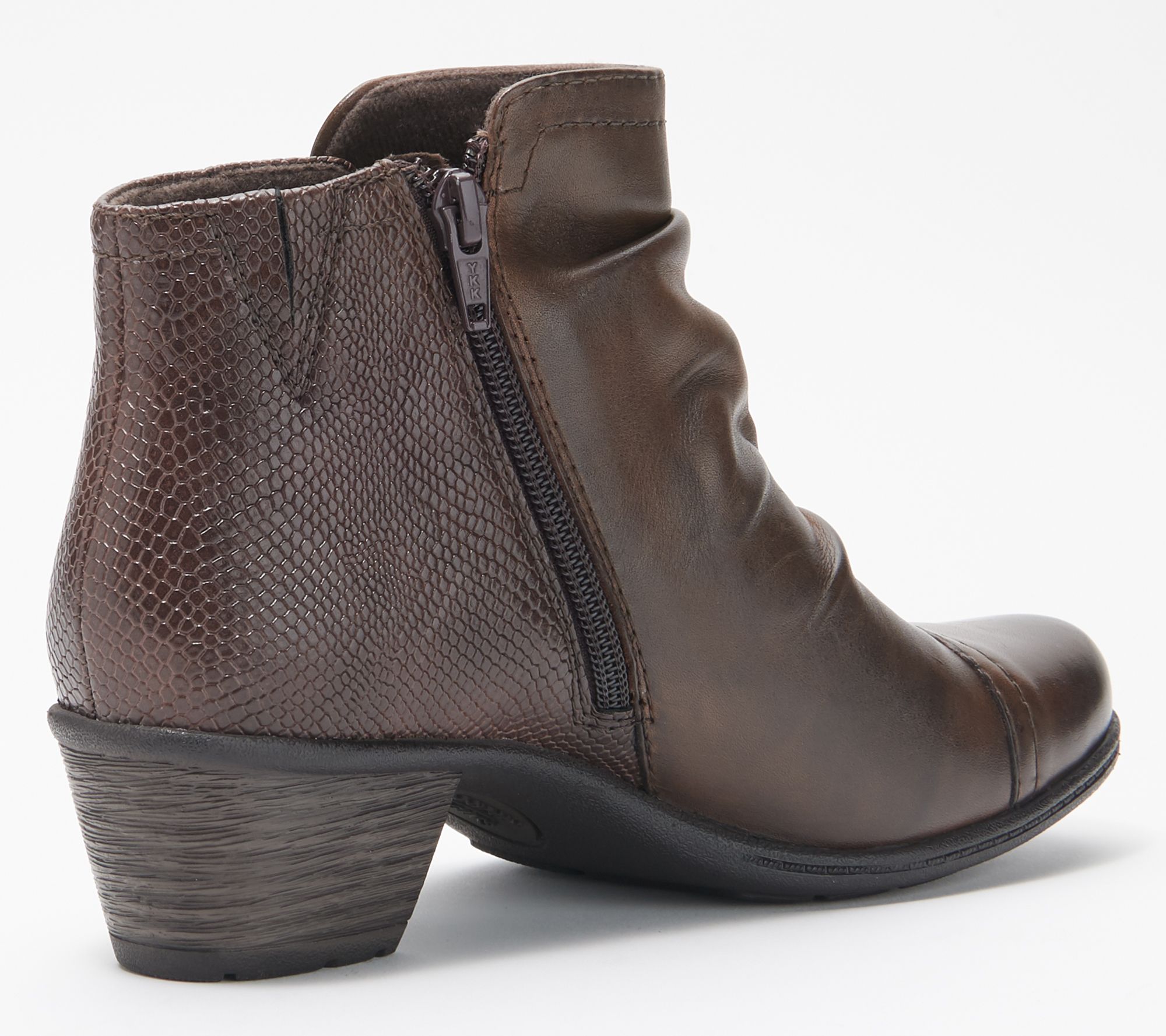 Earth Origins Leather Ankle Boots - Marietta Malcolm - QVC.com