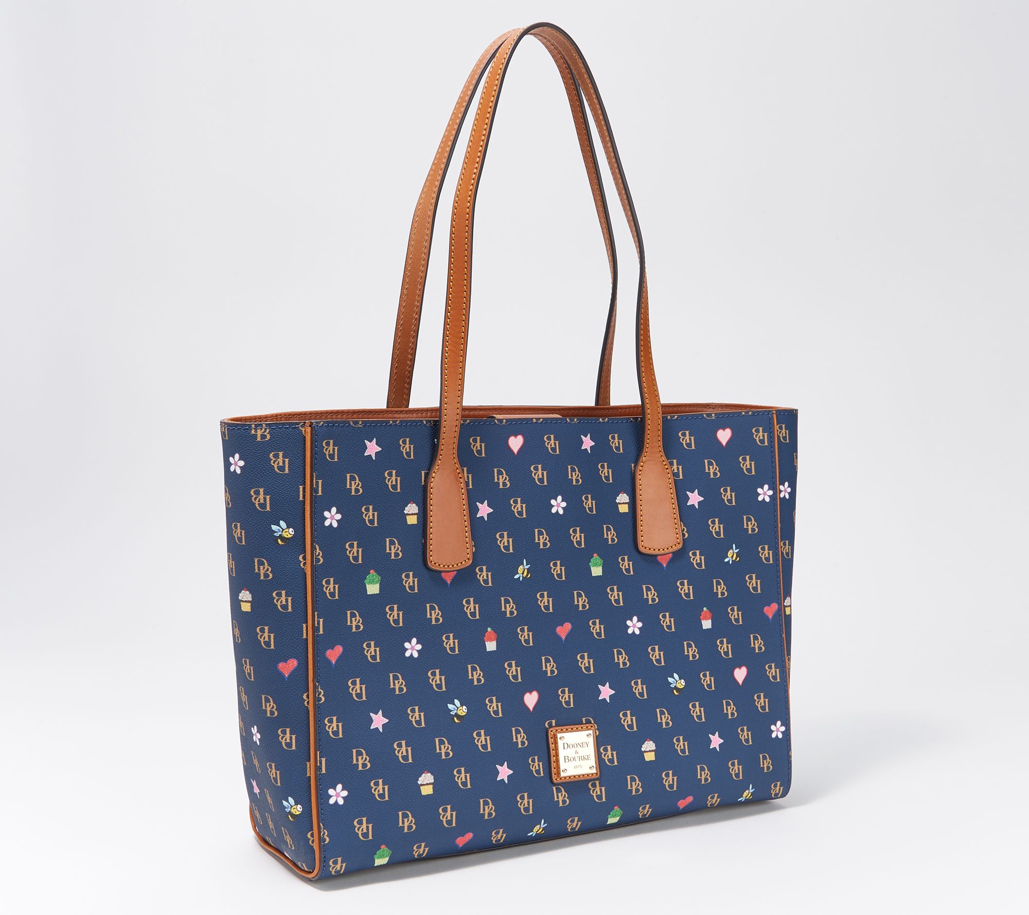 Dooney & Bourke Coated Cotton Gretta Novelty Ashtion Tote - QVC.com