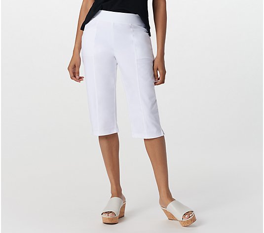 Denim & Co. Active Tall Duo Stretch Skimmer Pants with Pockets