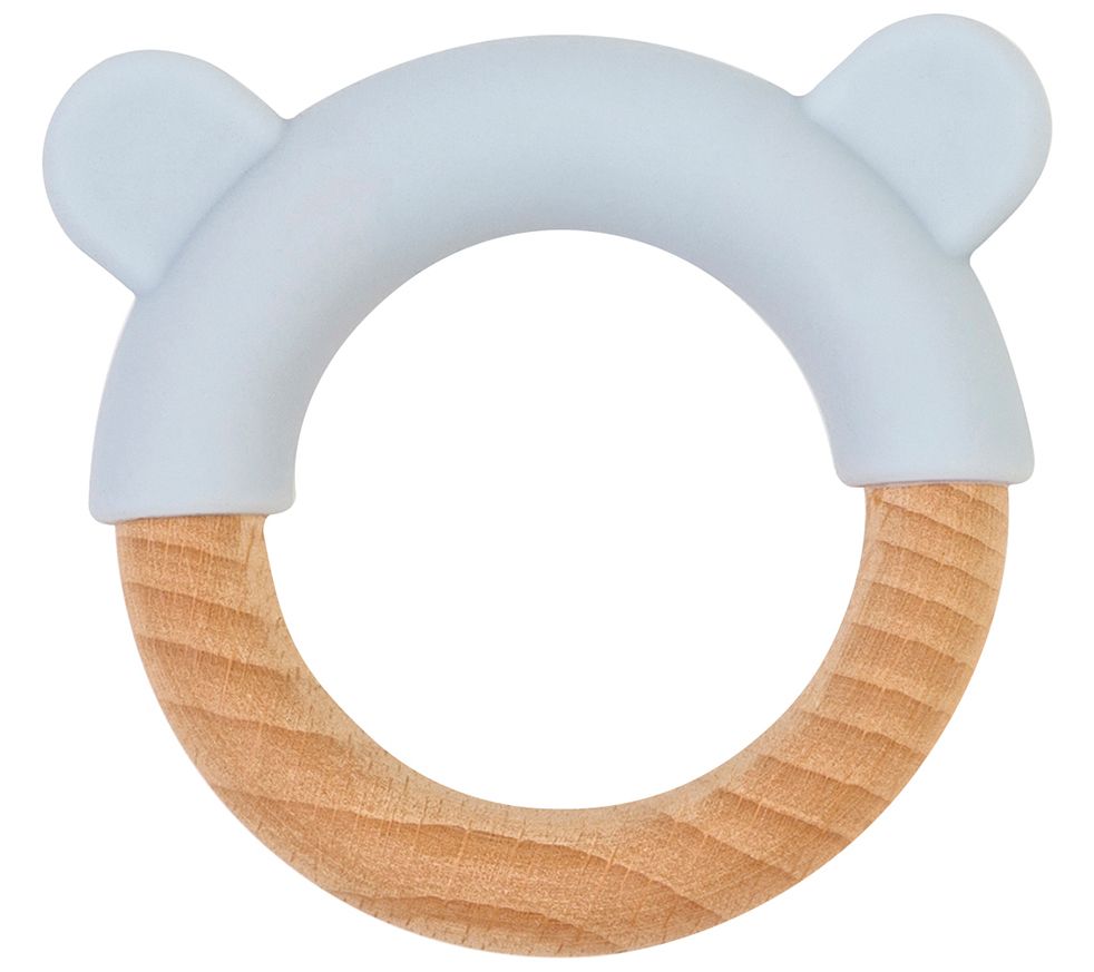 Saro By Kalencom Beechwood and Silicone Ring Teether