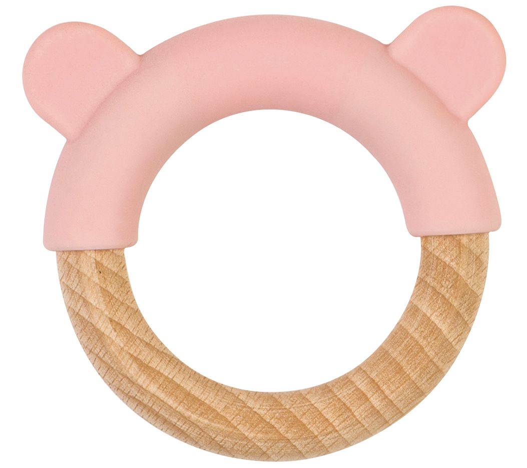Saro By Kalencom Beechwood and Silicone Ring Teether