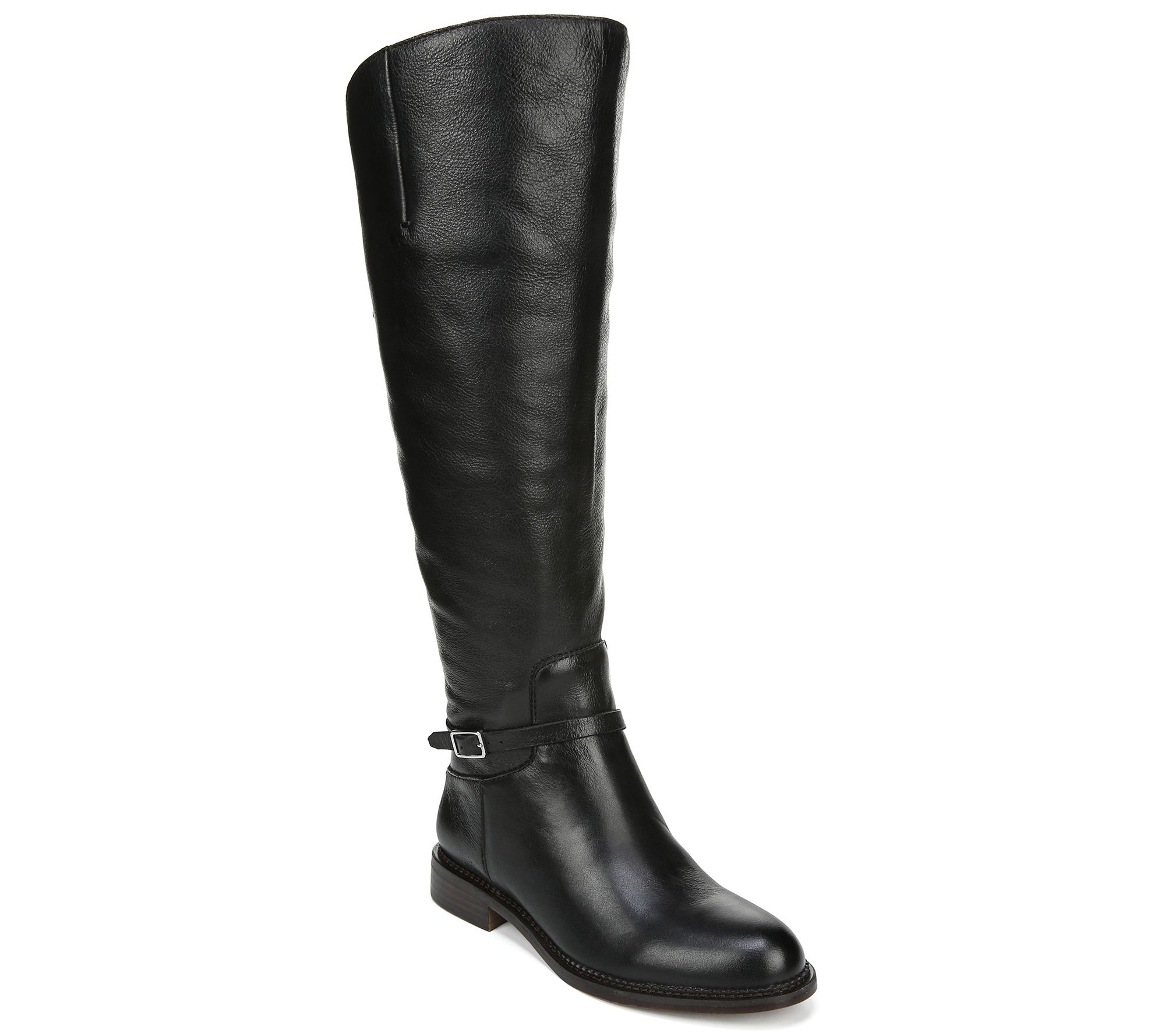 Franco Sarto Leather Wide Calf Boots - Haylie - QVC.com