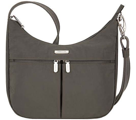Travelon Anti-Theft East/West Small Hobo Bag -Essentials