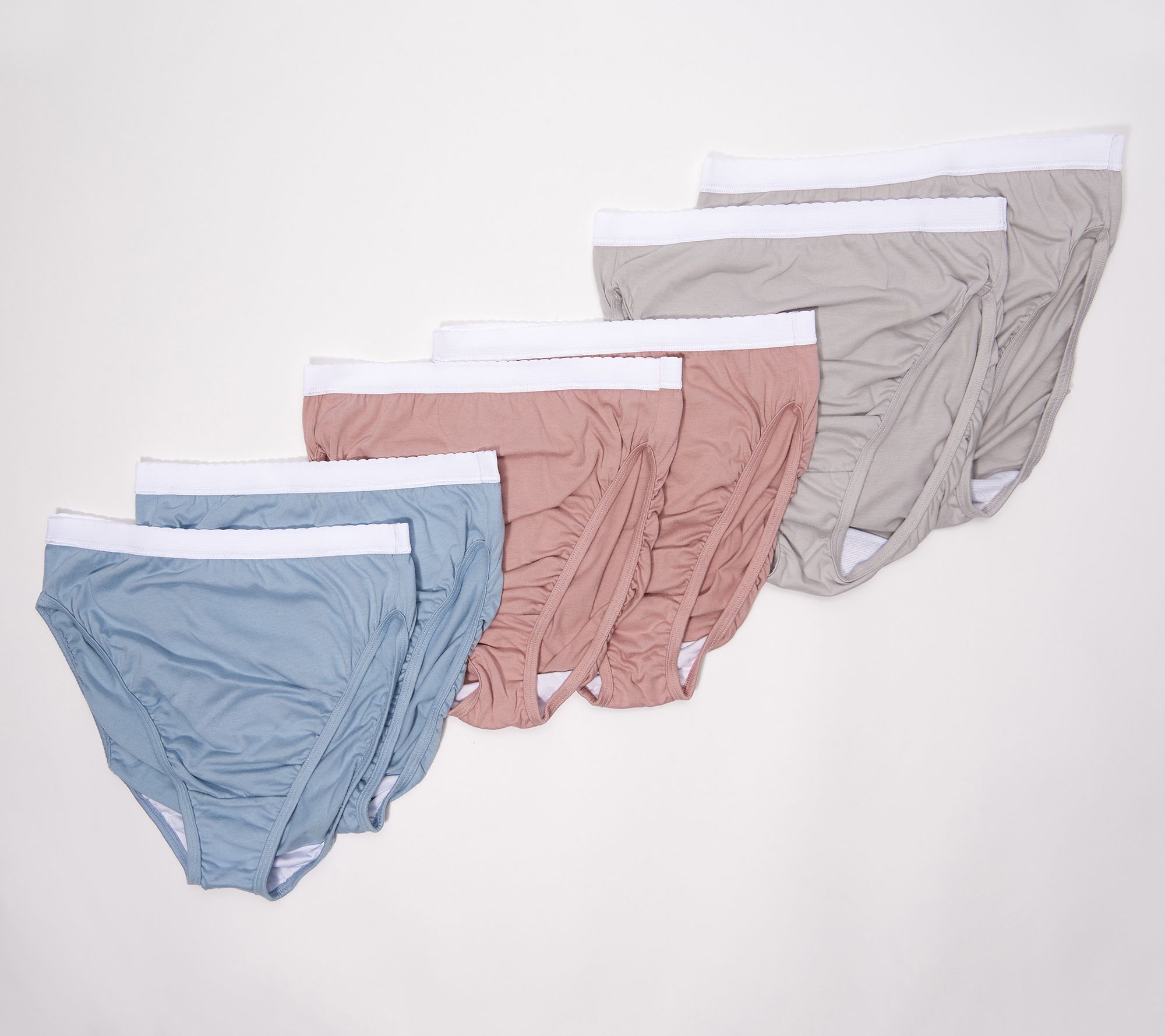 Breezies Set of 6 Cotton Panties with UltimAir Lining on QVC 