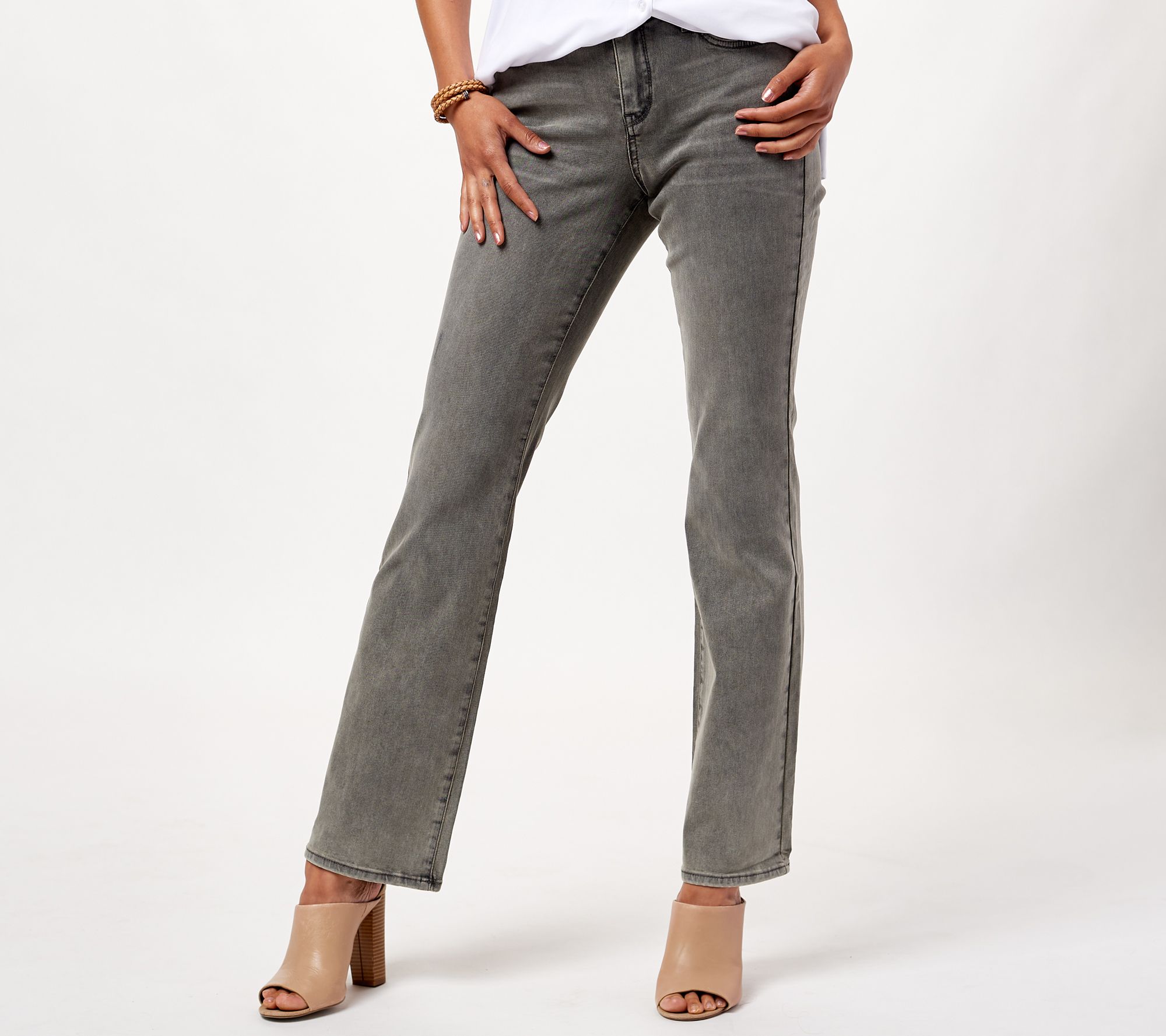 NYDJ Plus Size Barbara Fray Hem Bootcut Ankle Jeans