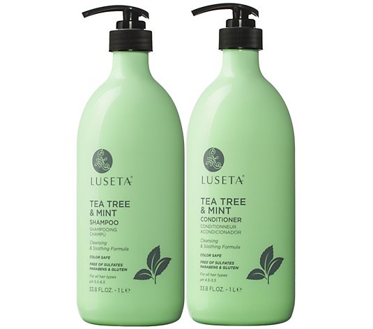 Luseta Super Size Tea Tree & Mint Shampoo & Conditioner Bundle