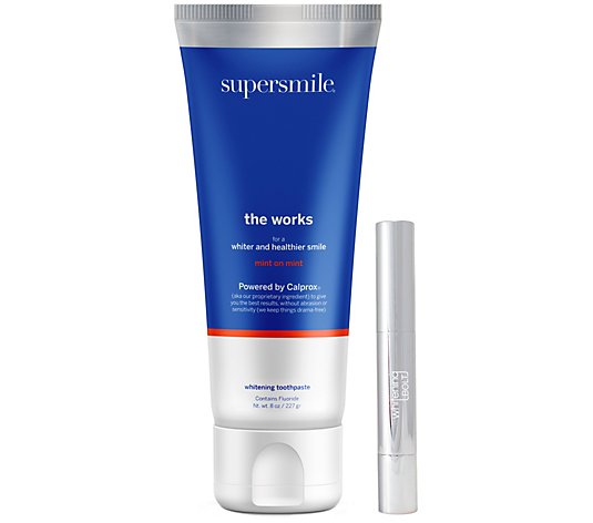 Supersmile The Works Teeth Whitening Toothpaste & Whitening Pen